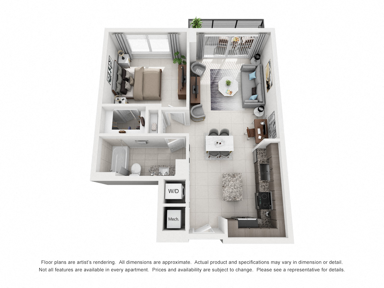 Floor Plan Image of Apartment Apt 1-2004