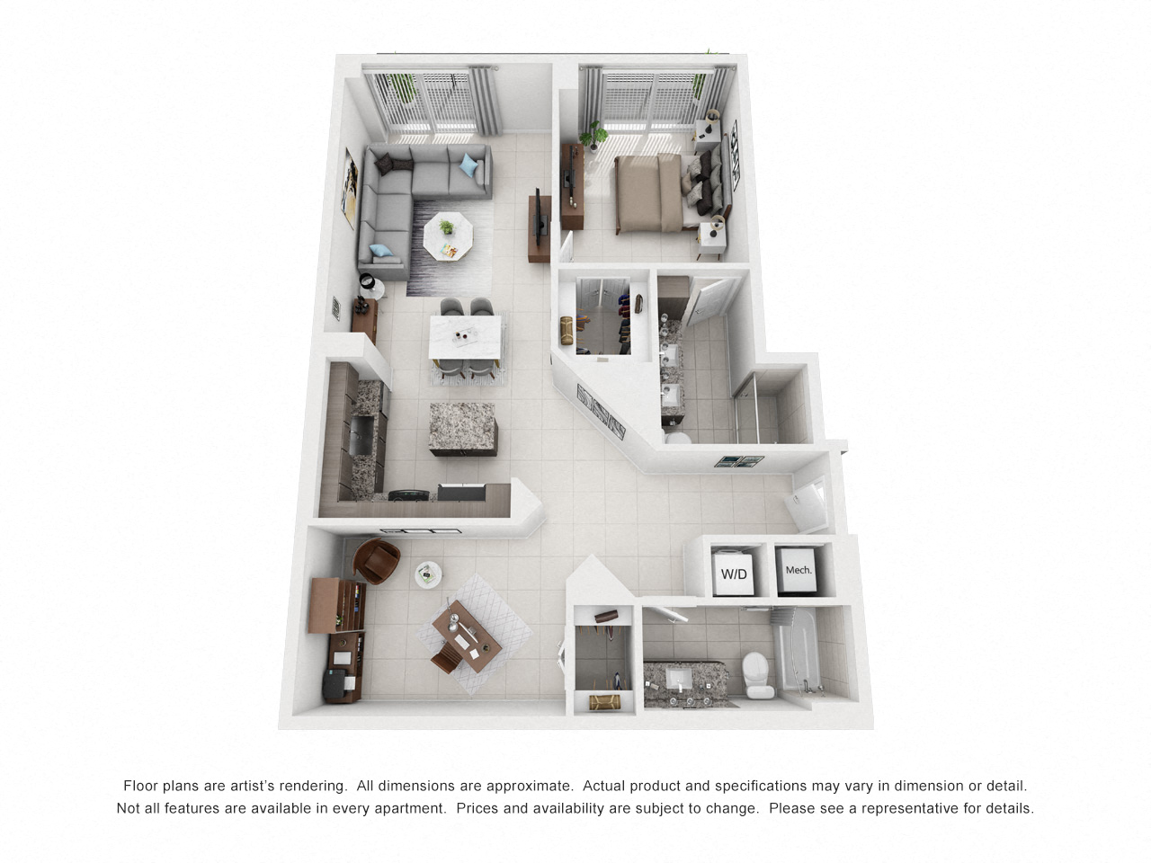 Floor Plan Image of Apartment Apt 1-0314