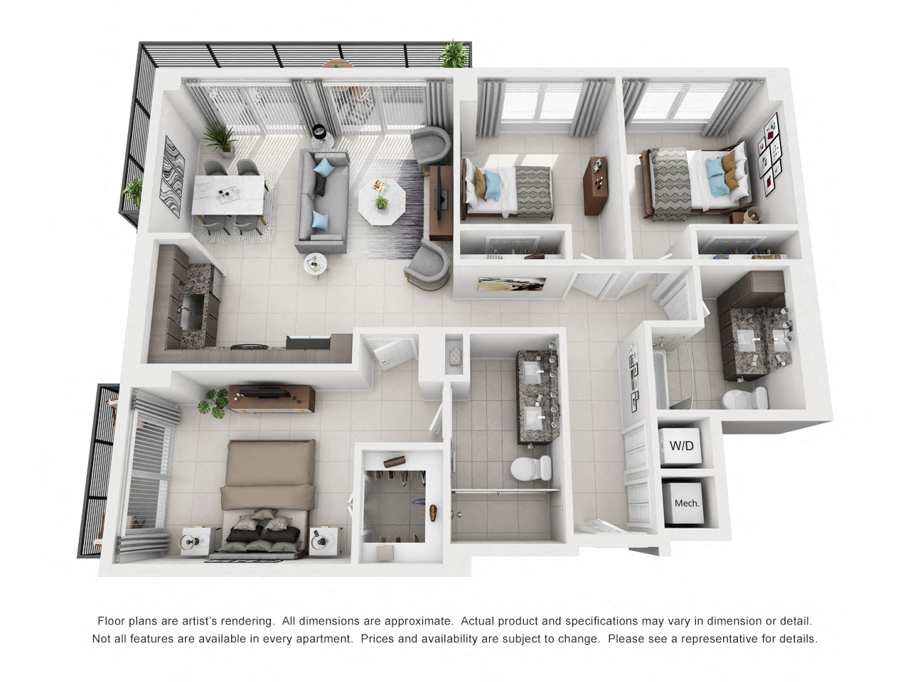 Floor Plan Image of Apartment Apt 1-1513