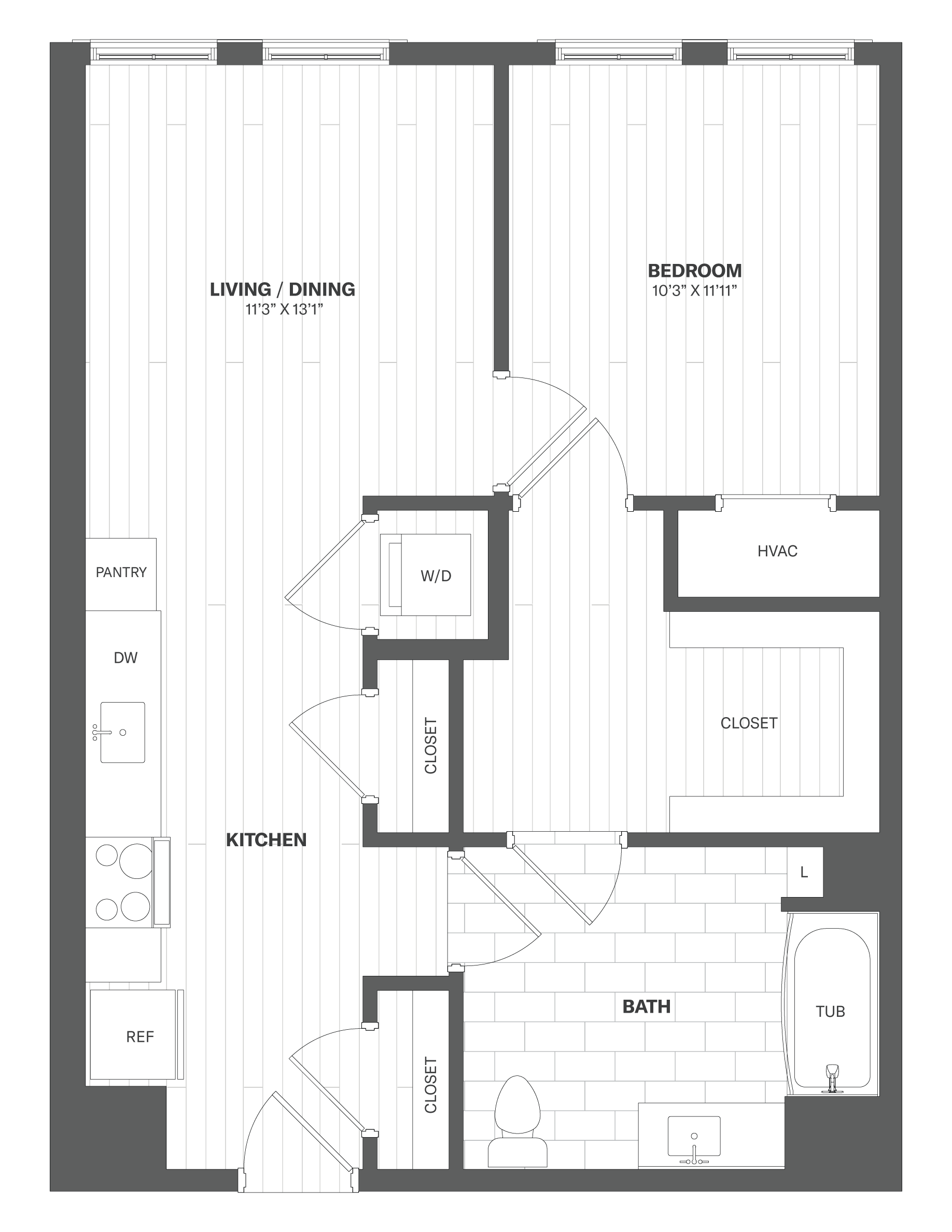 Floor Plan Image of Apartment Apt 1543