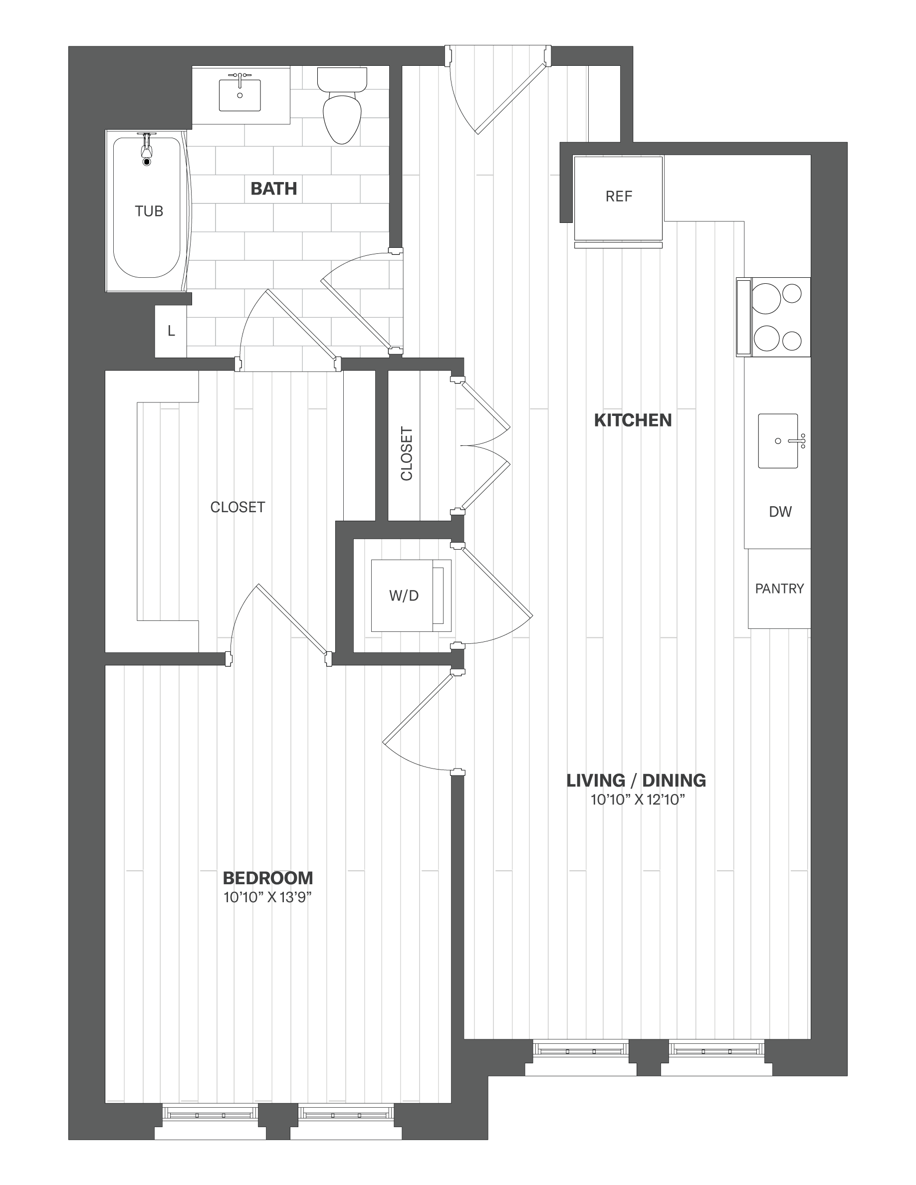 Floor Plan Image of Apartment Apt 4112