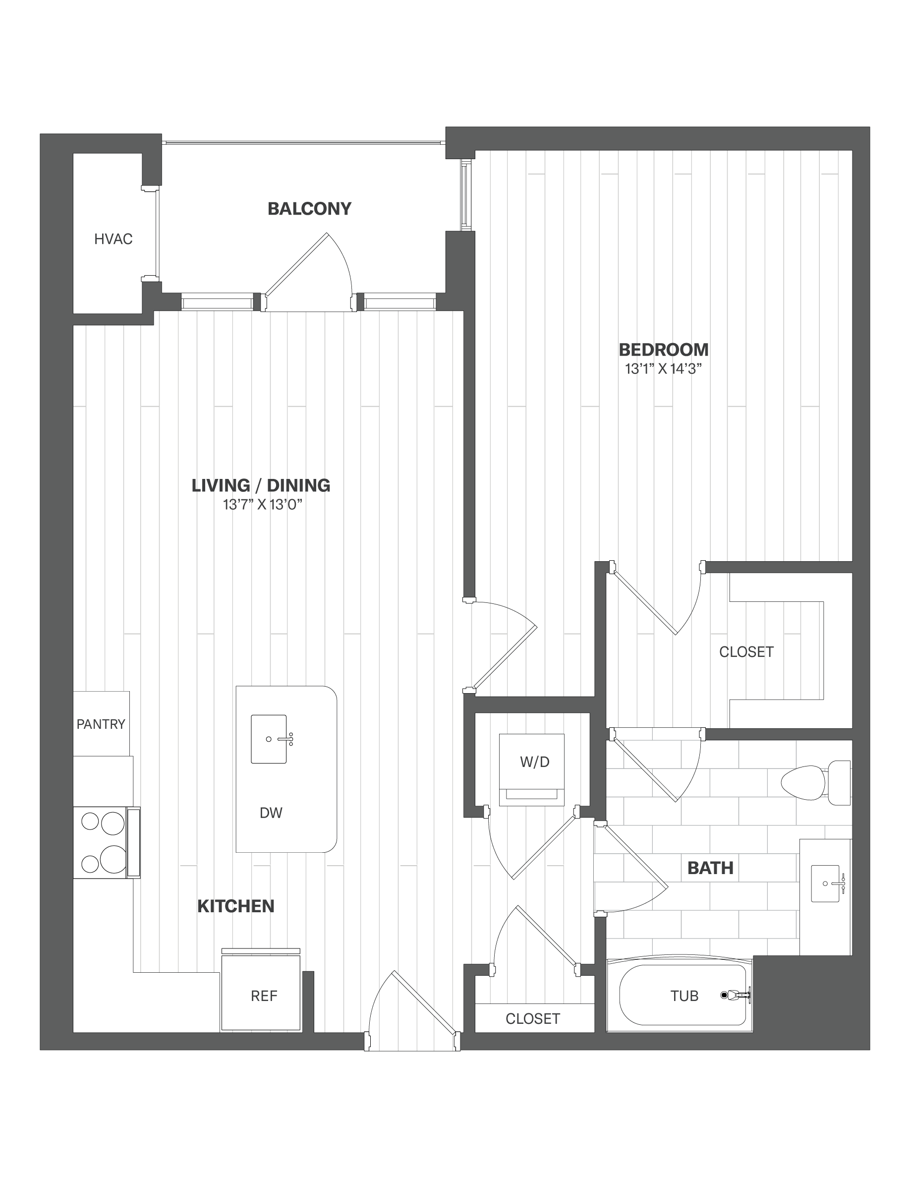 Floor Plan Image of Apartment Apt 2310