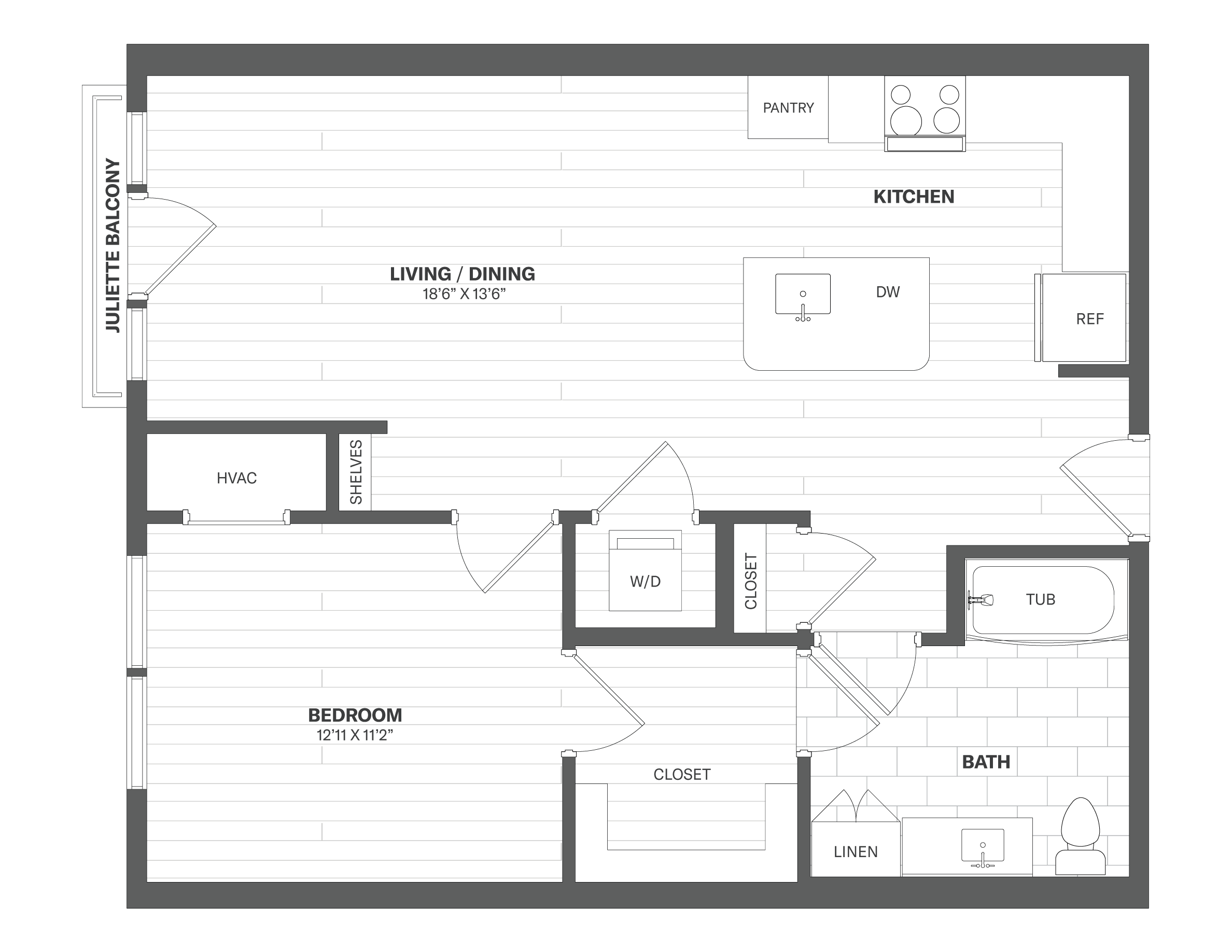 Floor Plan Image of Apartment Apt 1216