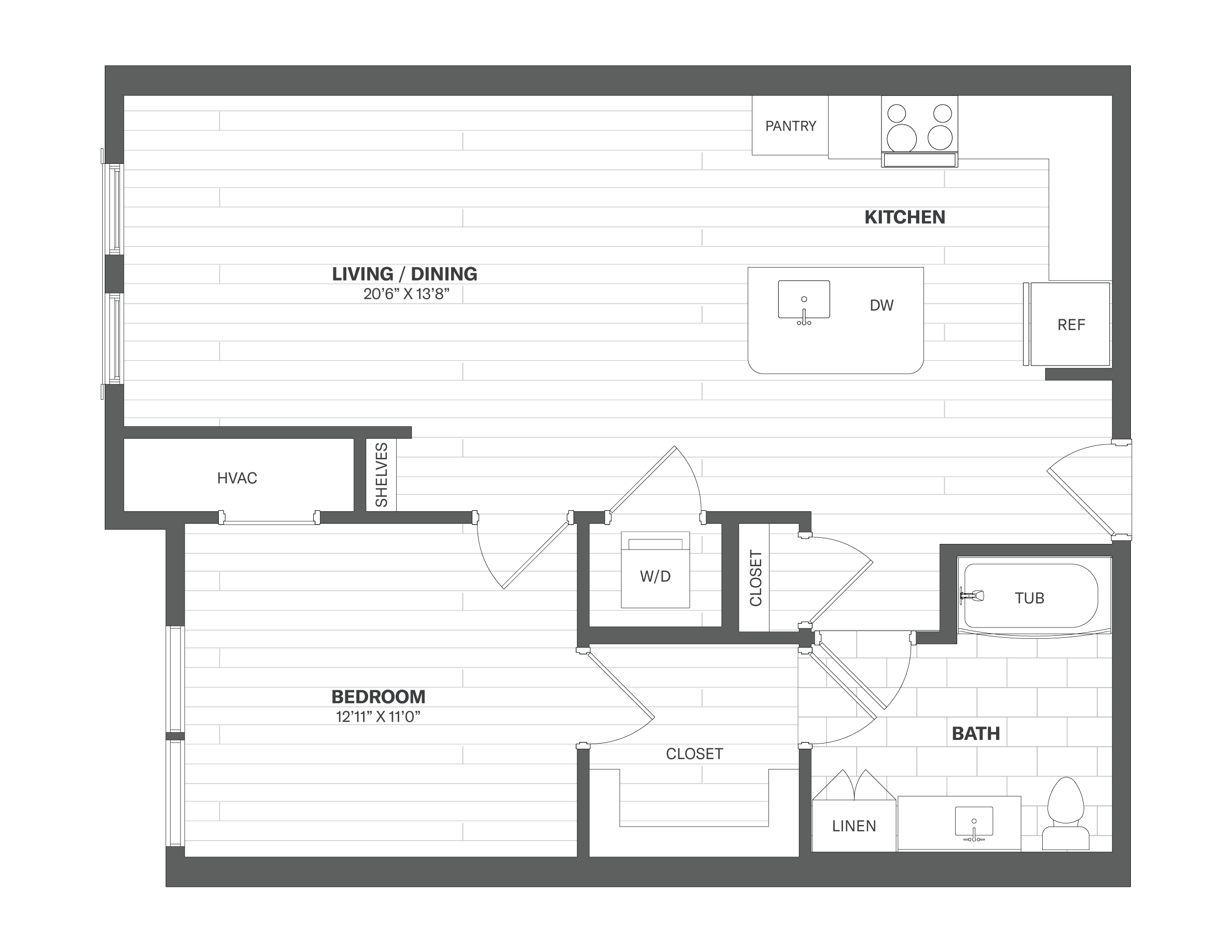 Floor Plan Image of Apartment Apt 1318