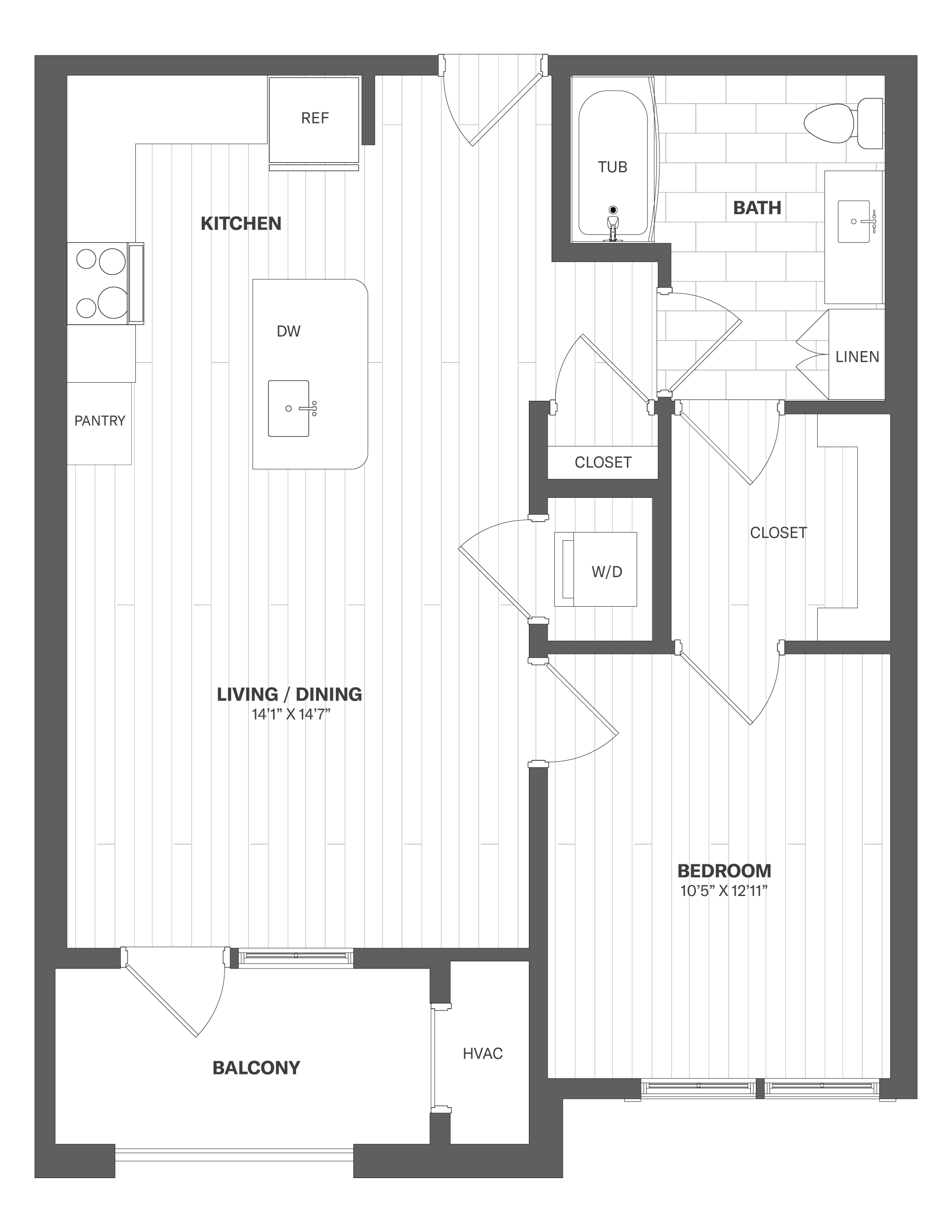 Floor Plan Image of Apartment Apt 3218