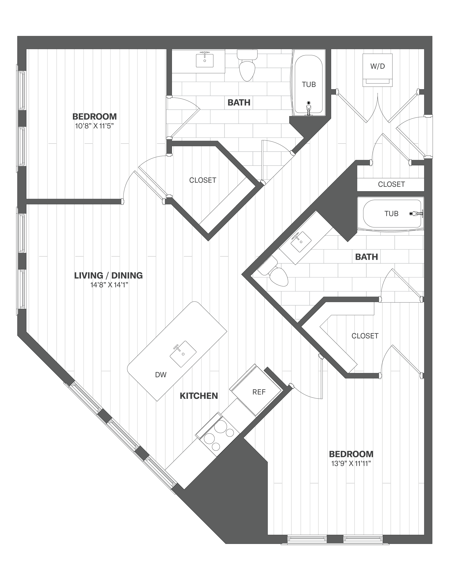 Floor Plan Image of Apartment Apt 2202