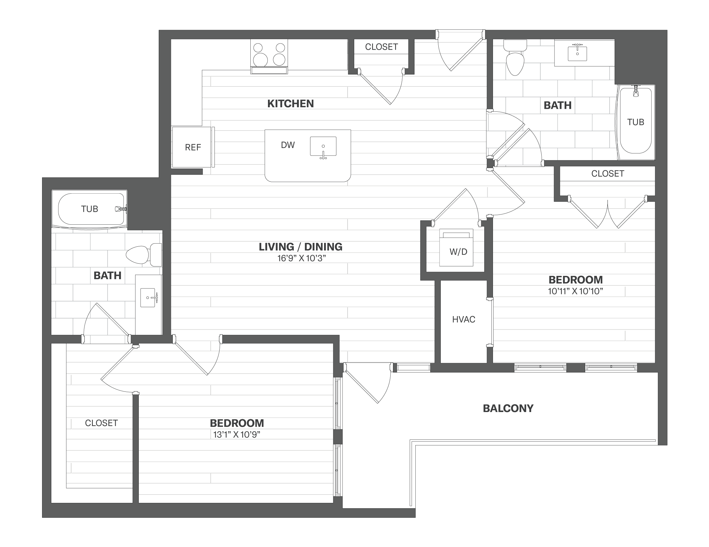 Floor Plan Image of Apartment Apt 1505