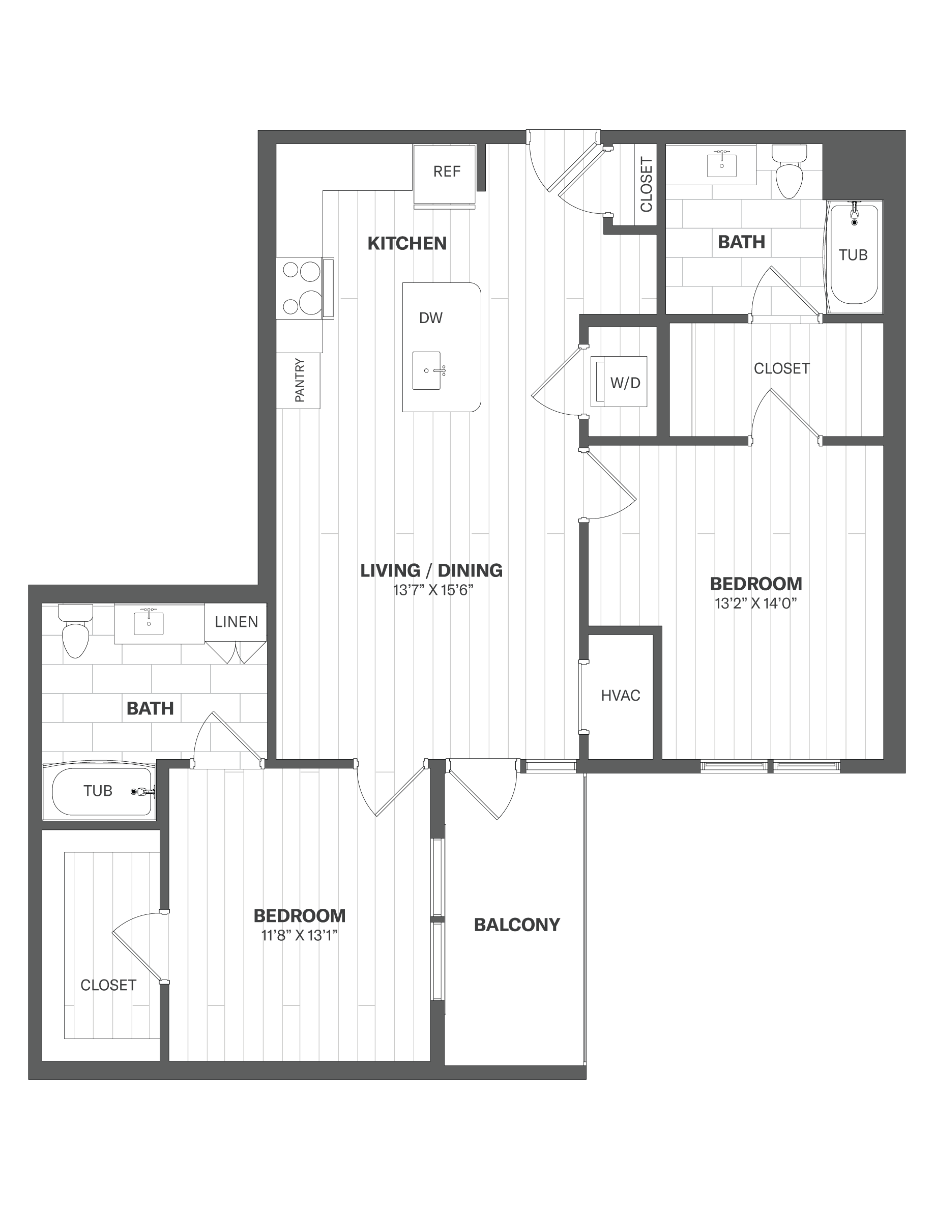 Floor Plan Image of Apartment Apt 2507