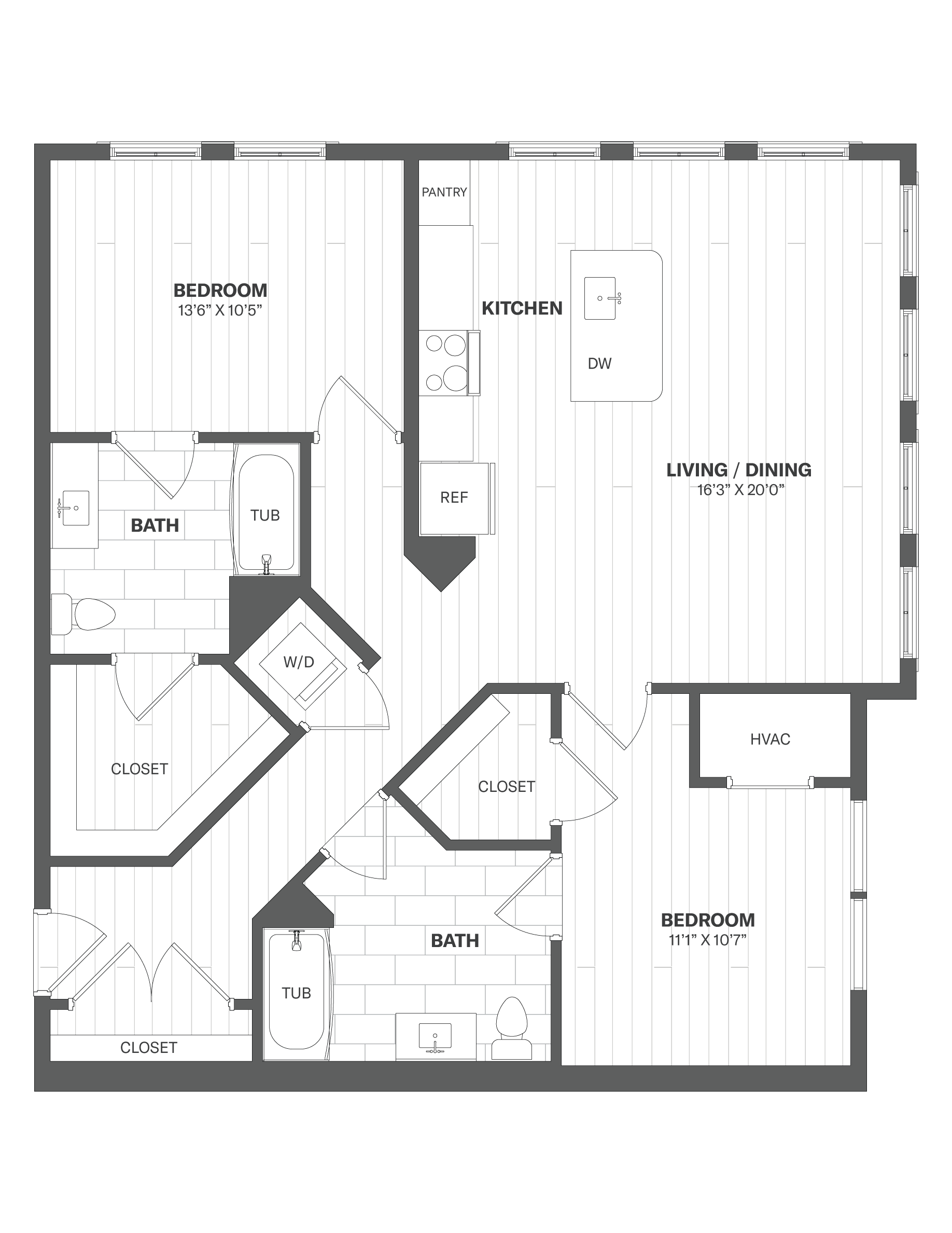 Floor Plan Image of Apartment Apt 4302