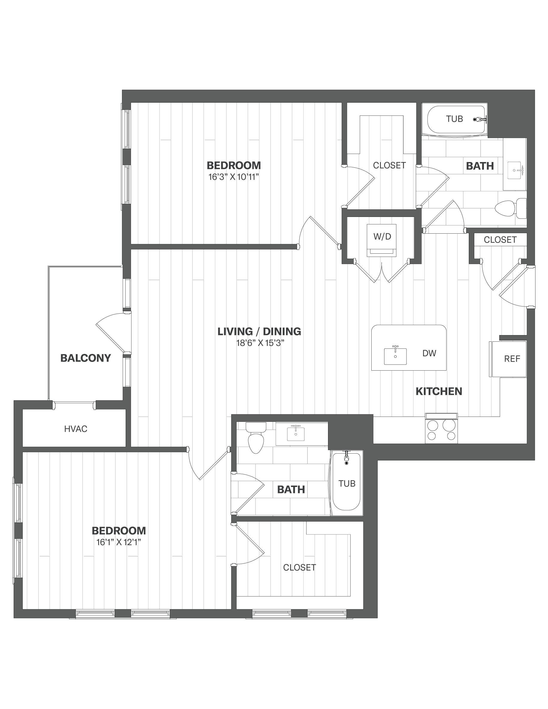 Floor Plan Image of Apartment Apt 2222