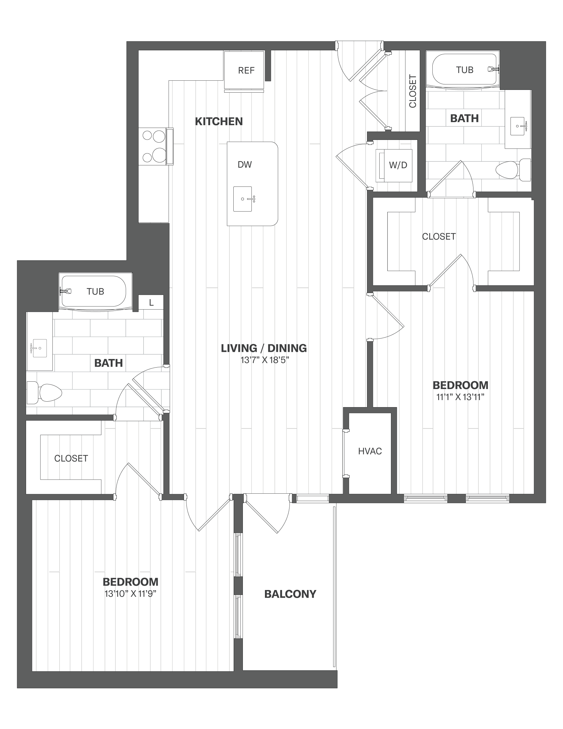 Floor Plan Image of Apartment Apt 1337