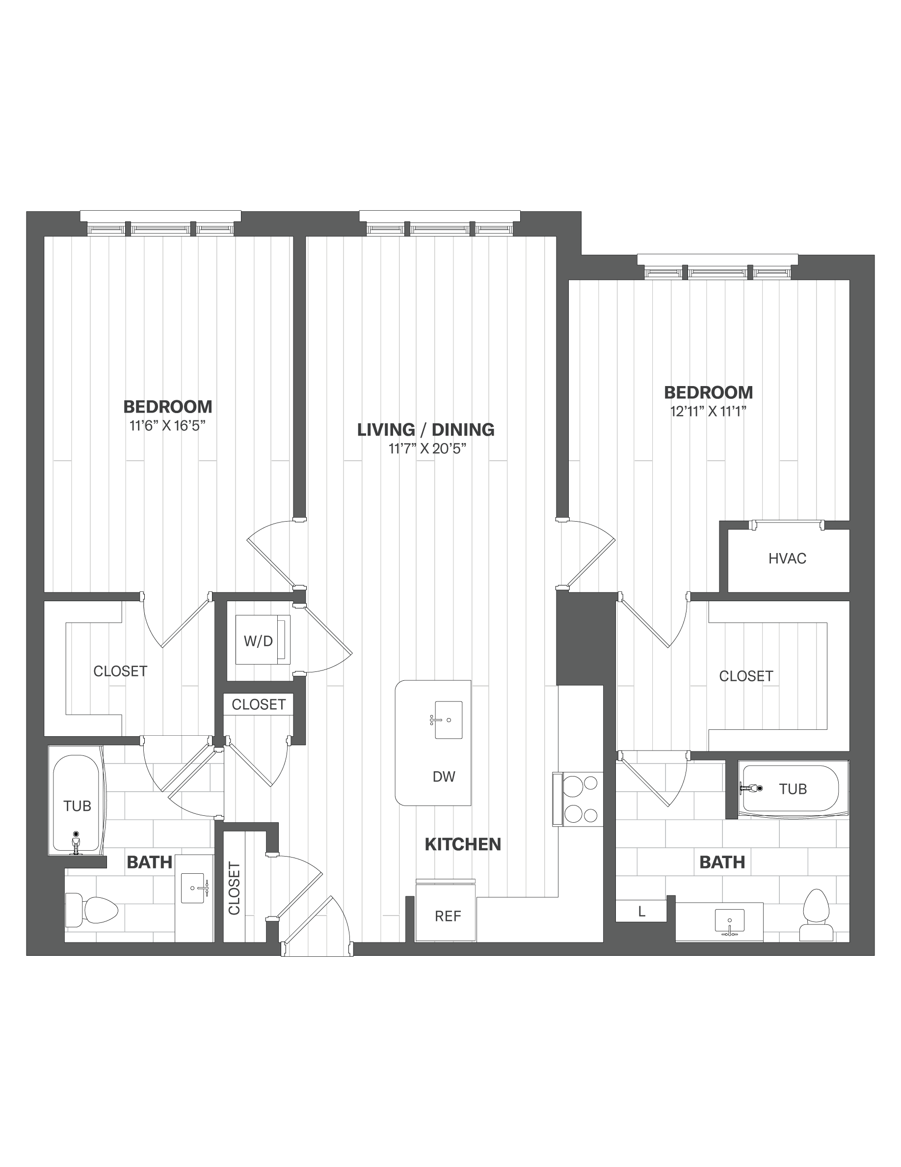 Floor Plan Image of Apartment Apt 4111