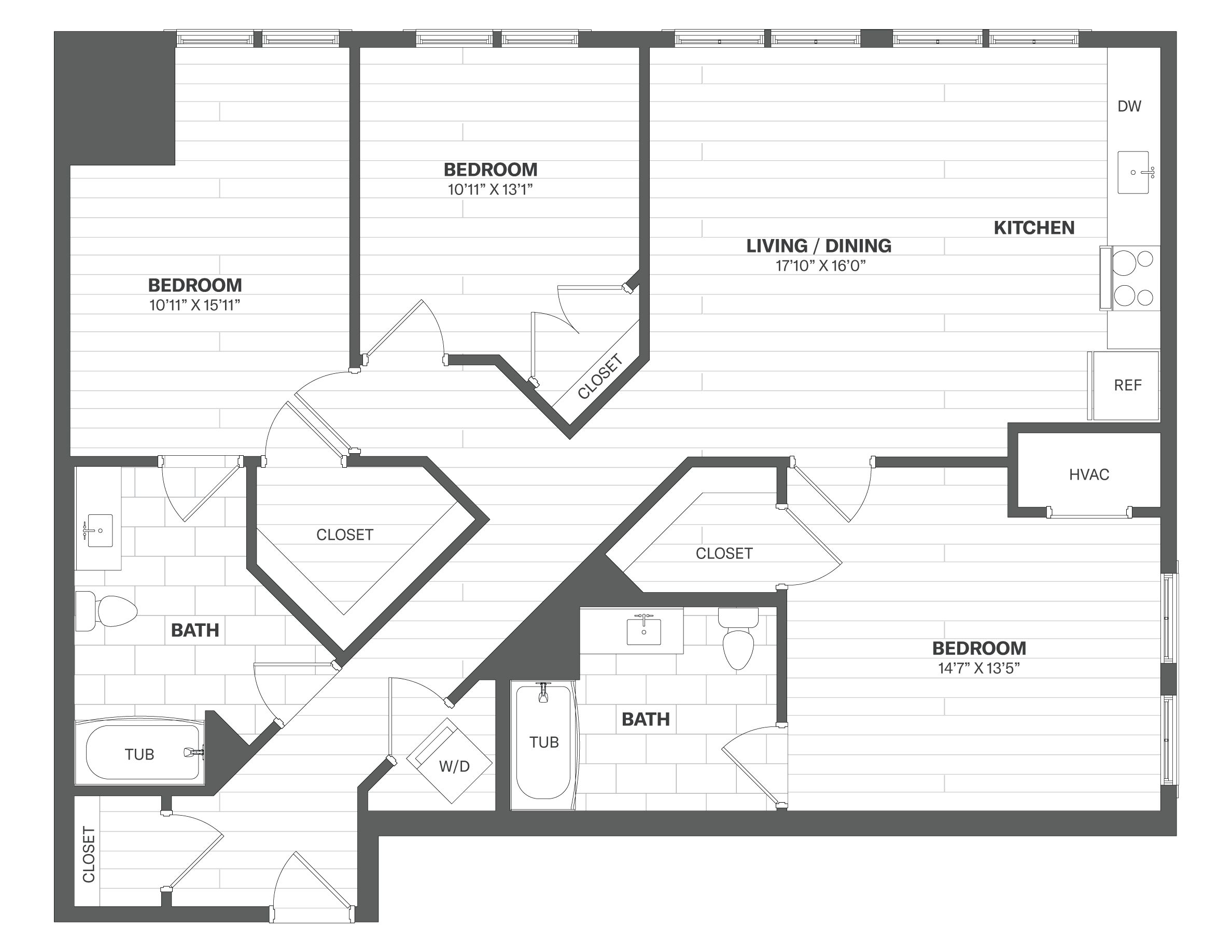 Floor Plan Image of Apartment Apt 1525