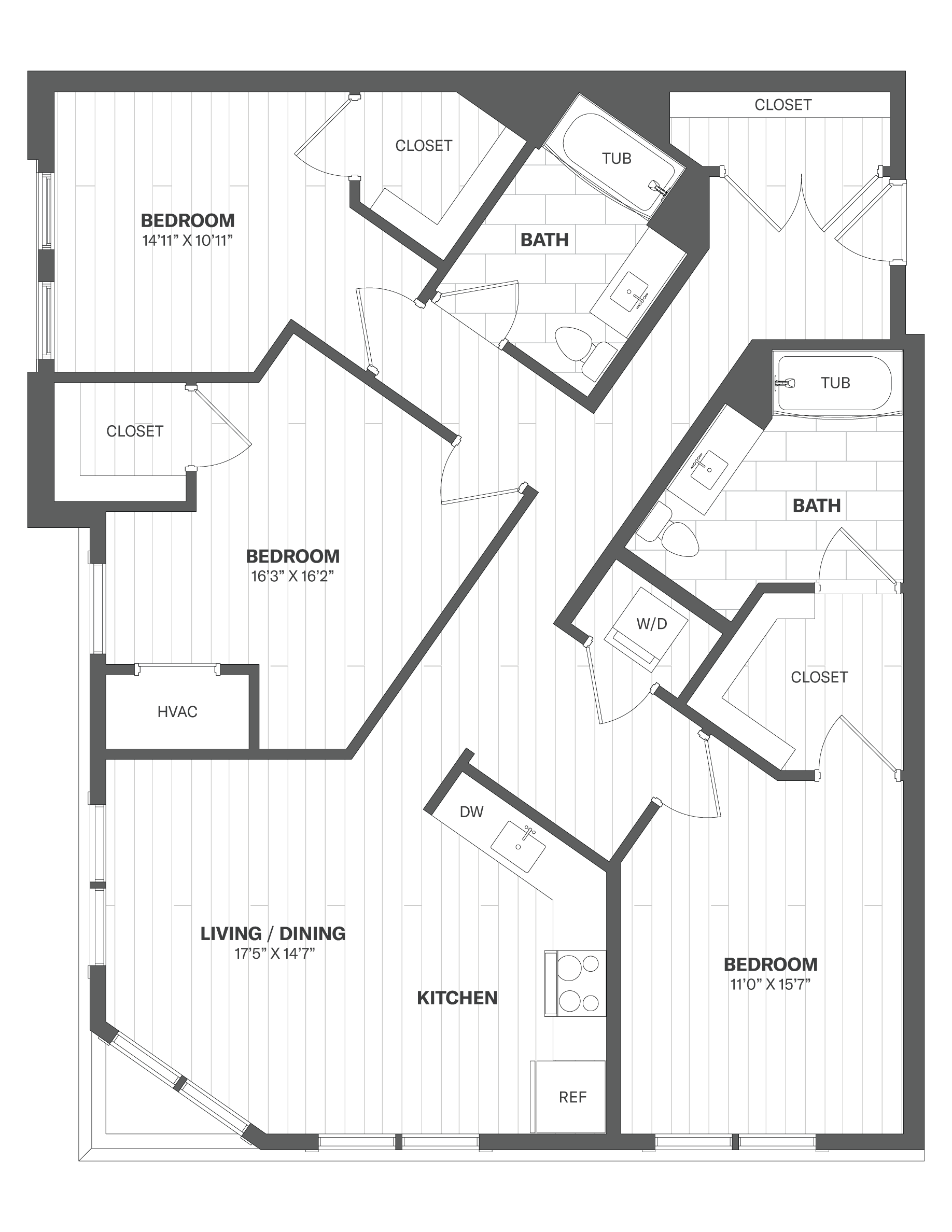 Floor Plan Image of Apartment Apt 1410