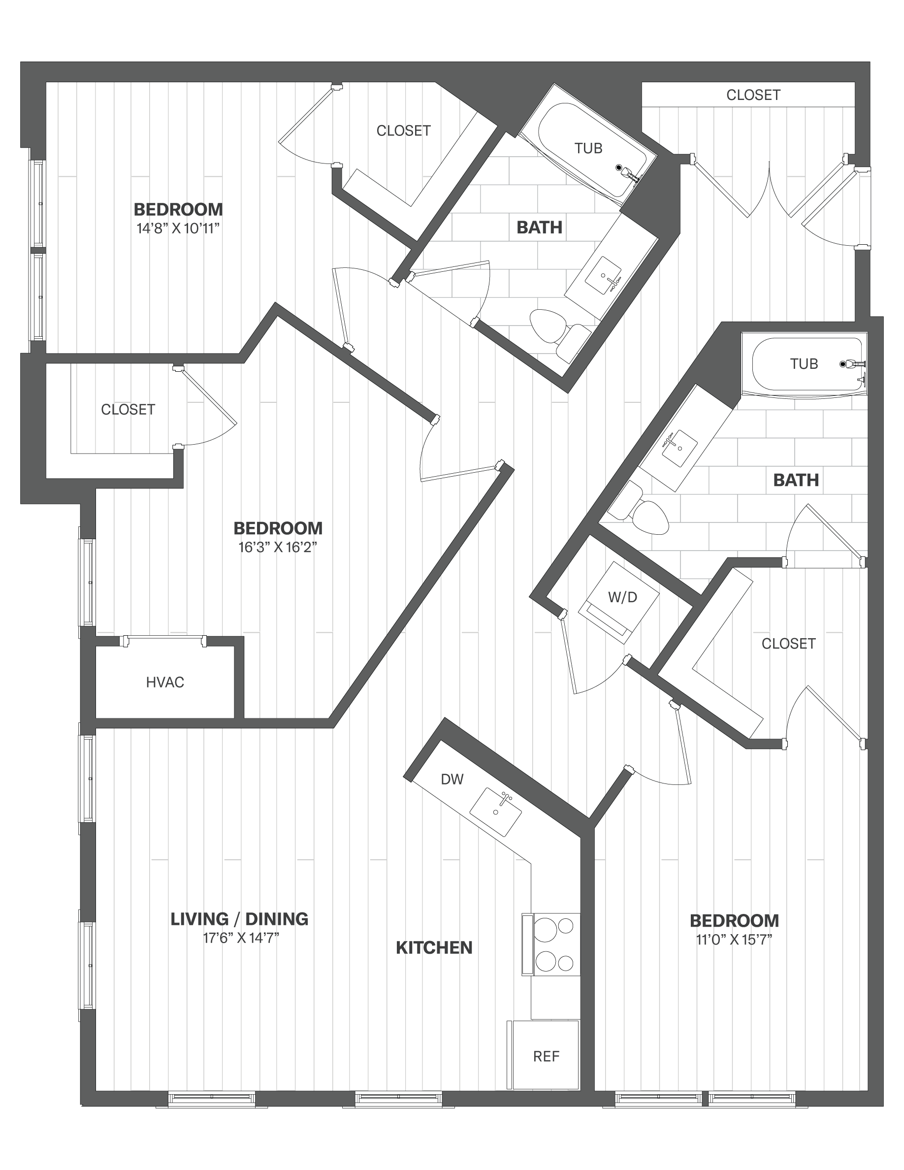 Floor Plan Image of Apartment Apt 1210