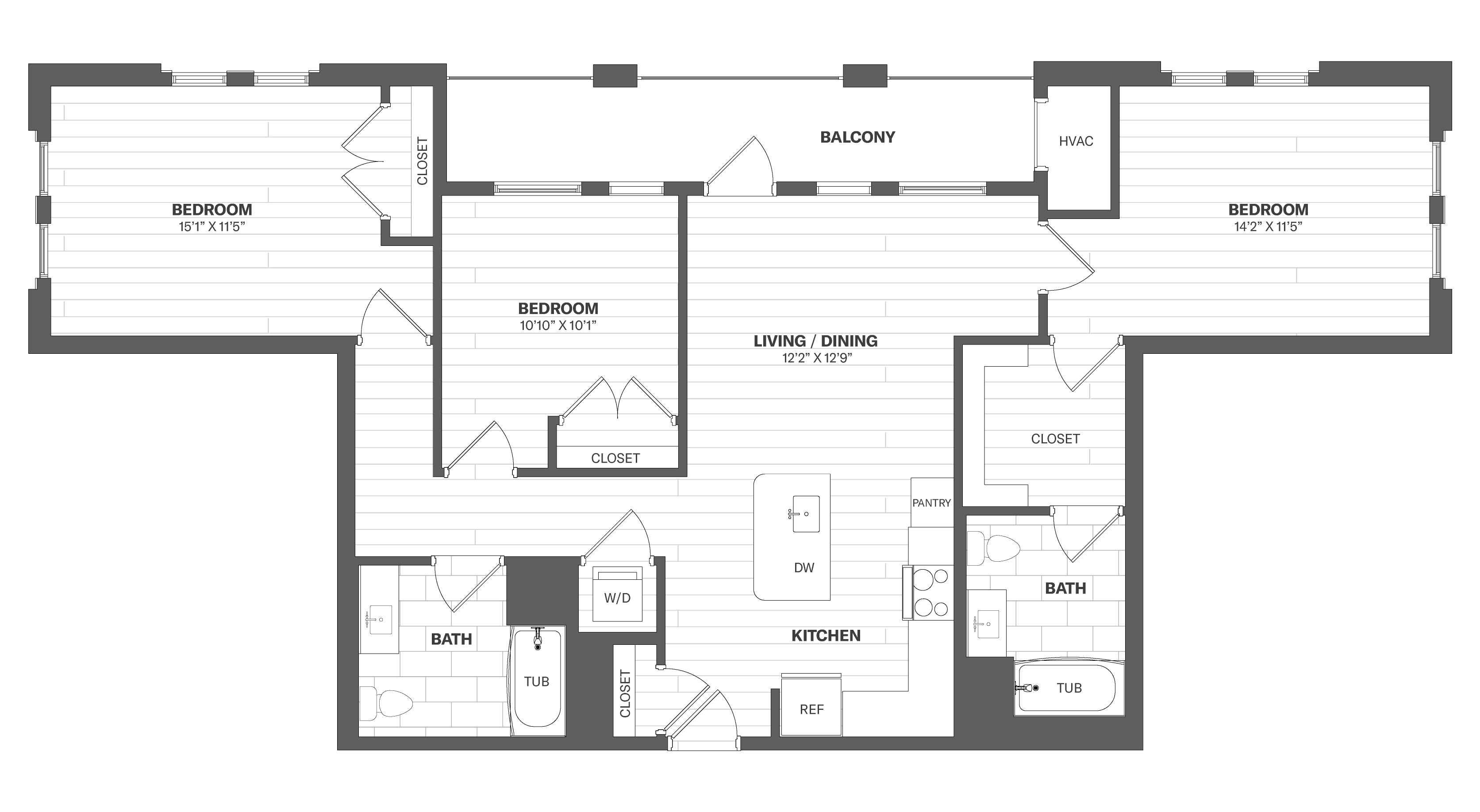 Floor Plan Image of Apartment Apt 2212