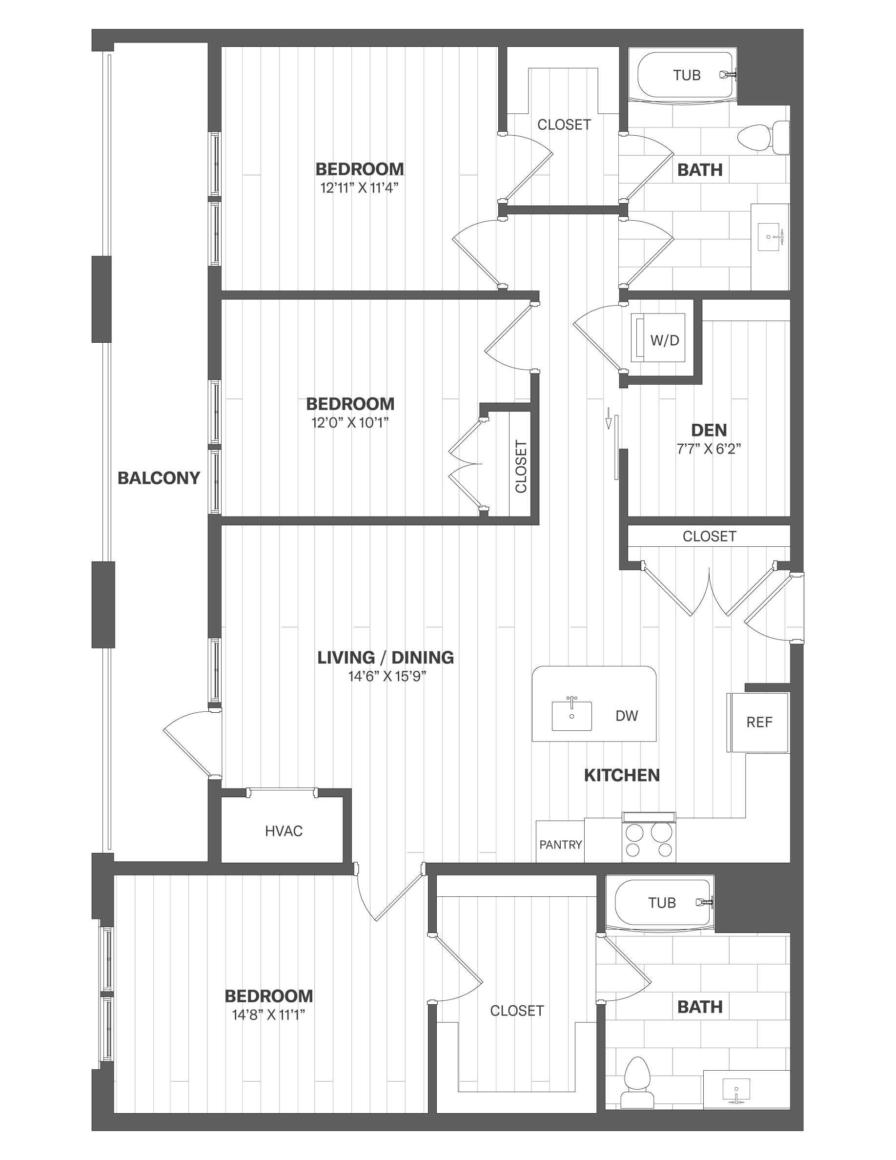 Floor Plan Image of Apartment Apt 1322