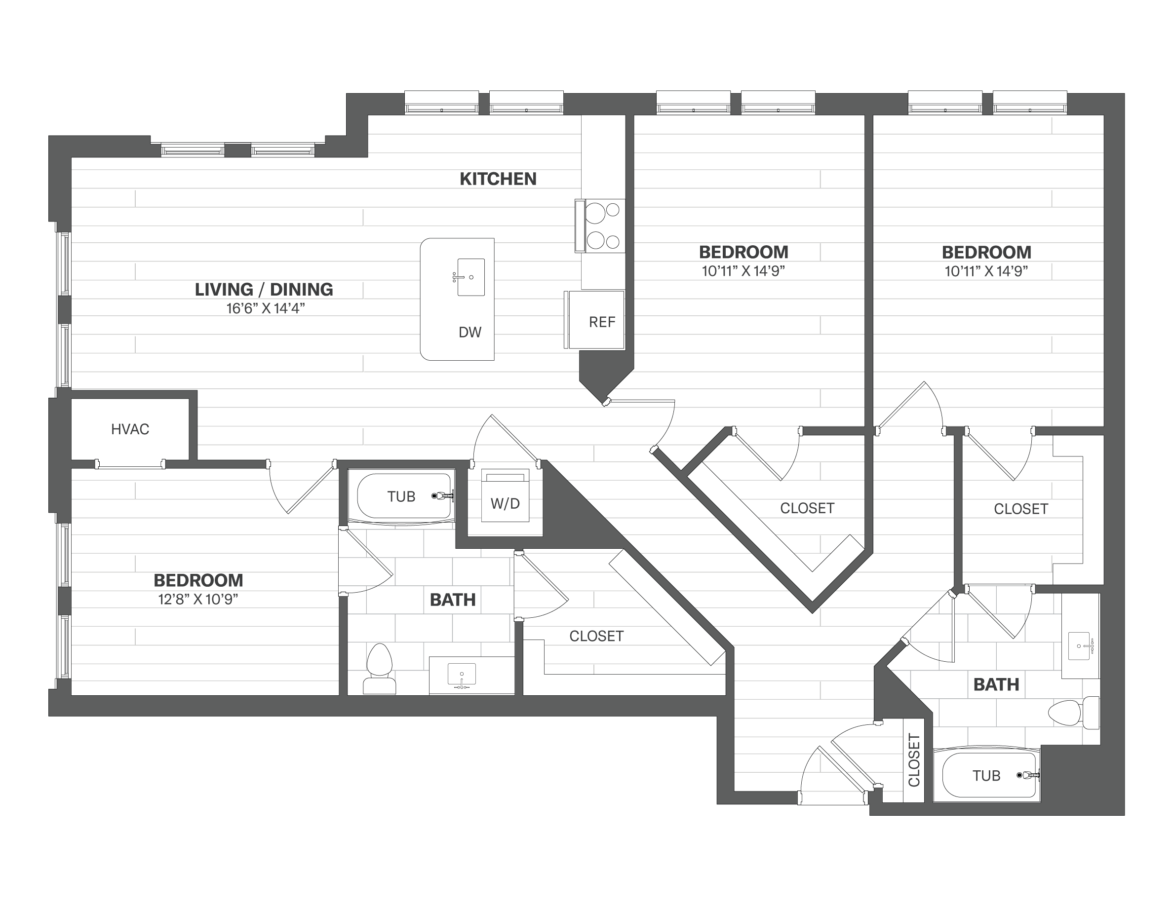 Floor Plan Image of Apartment Apt 2506