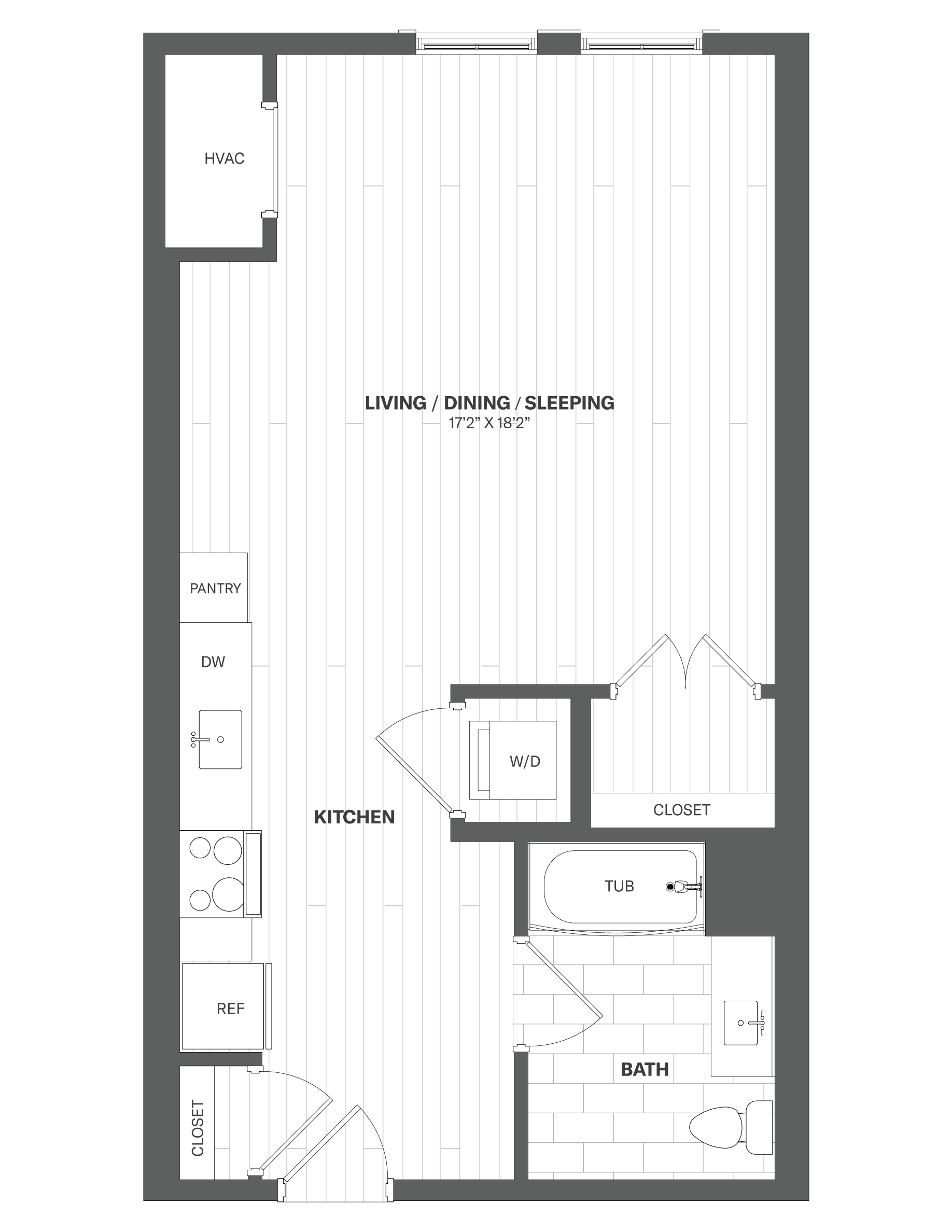 Floor Plan Image of Studio-ES1-B