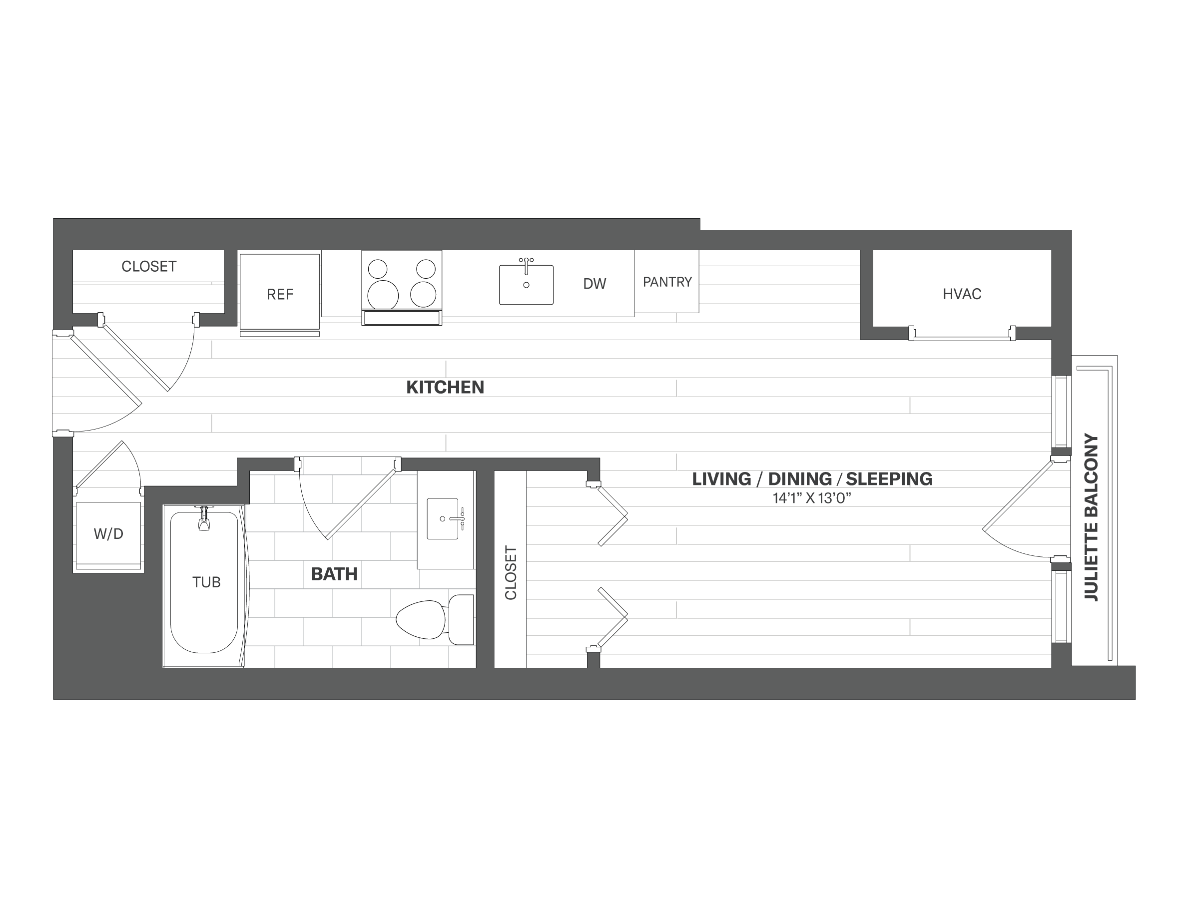Floor Plan Image of Apartment Apt 1329