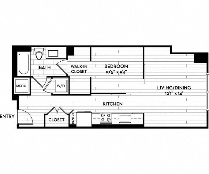 Junior 1 Bed | 01S1 layout 2
