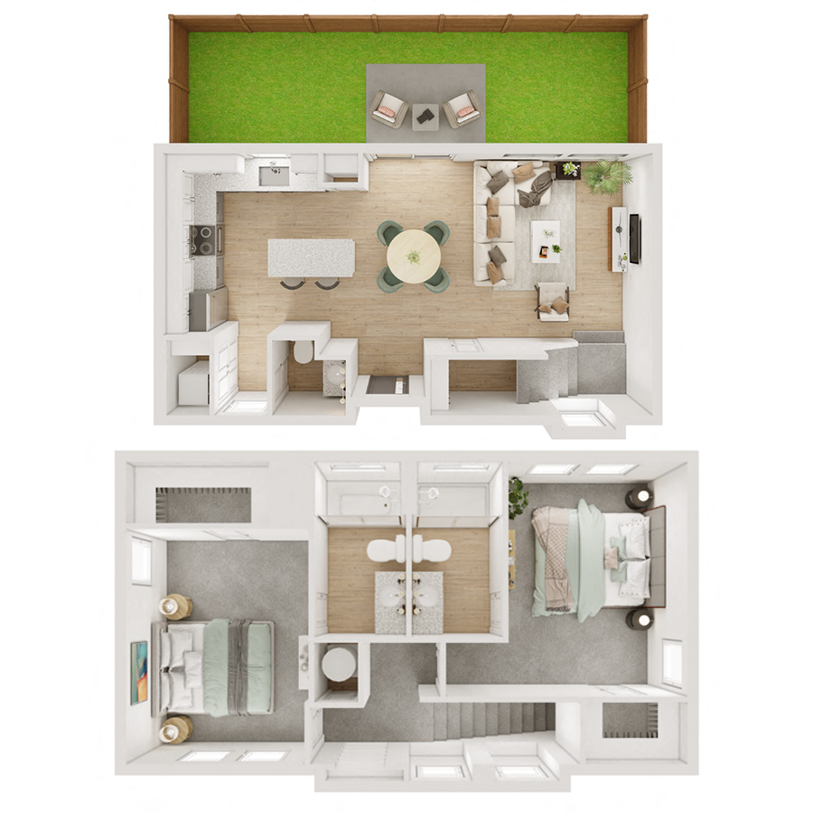 C floor plan