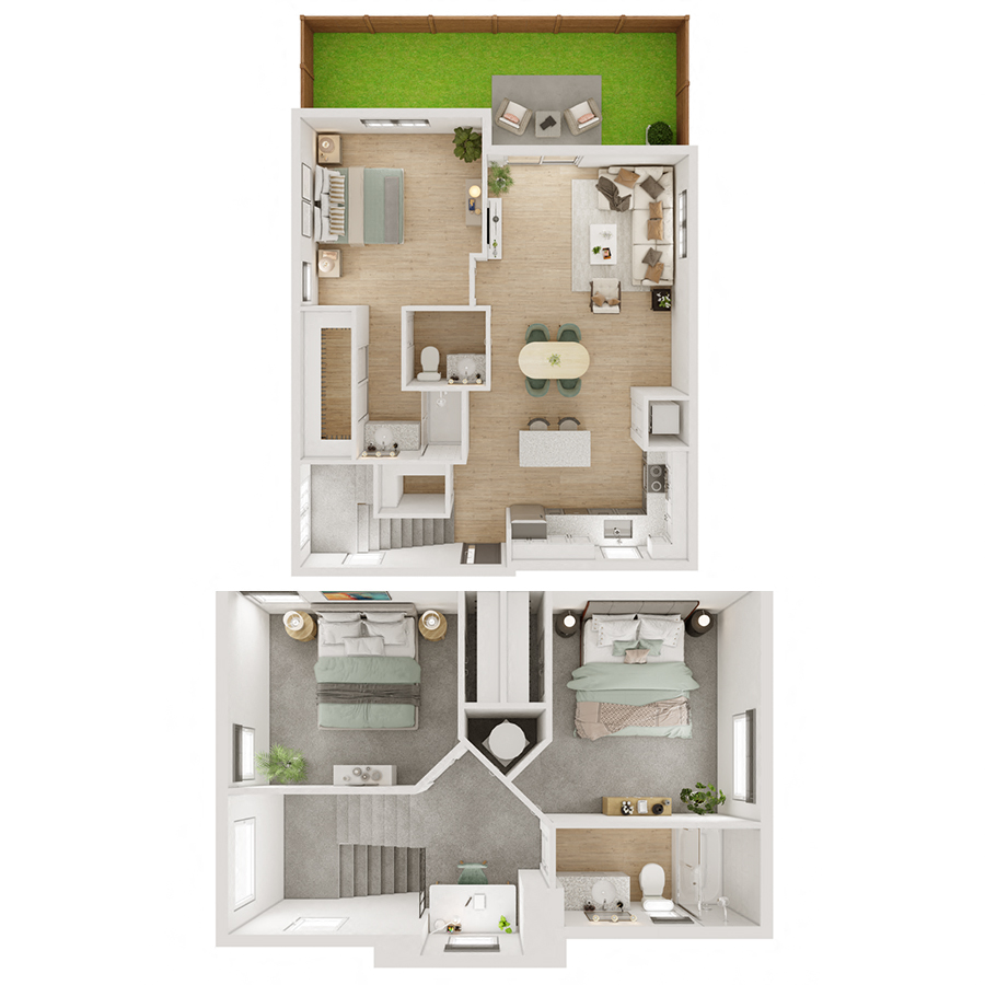 D floor plan