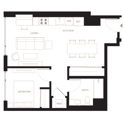 Floor Plan Image of Apartment Apt 1011