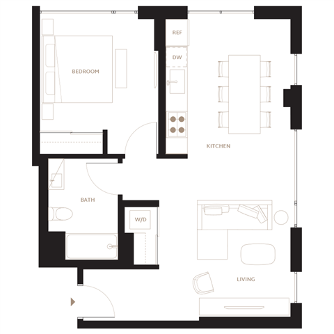 Floor Plan Image of Apartment Apt 0517