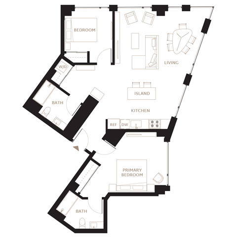 Floor Plan Image of Apartment Apt 0709