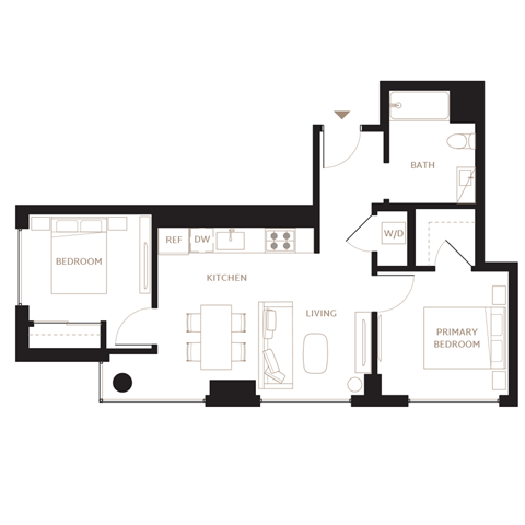 Floor Plan Image of Apartment Apt 1113