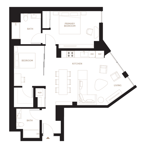 Floor Plan Image of Apartment Apt 0610