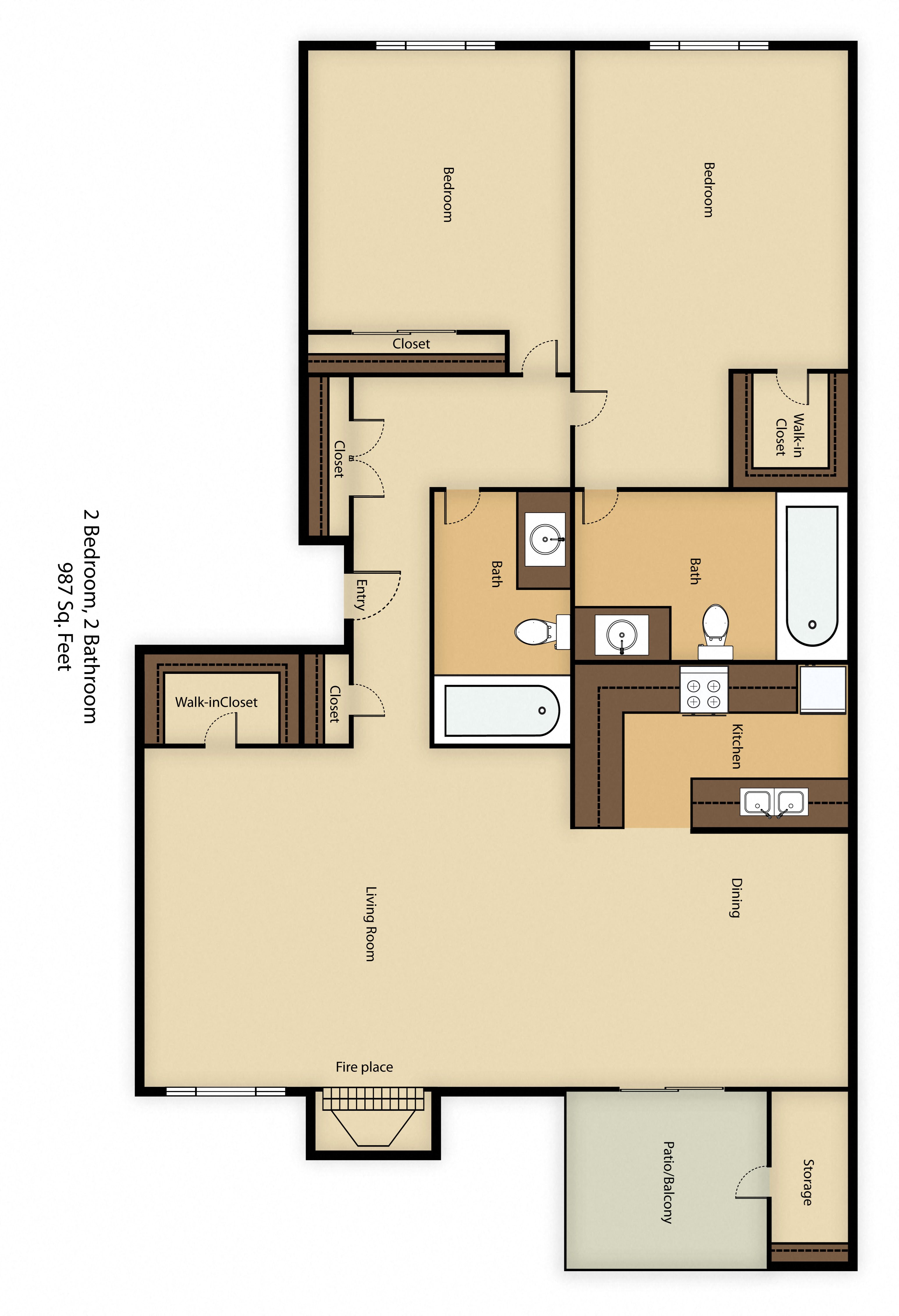 Sienna Pointe 2 Bedroom Bathroom Floor Plan Sienna Pointe 2 Bedroom Bathroom Floor Plan