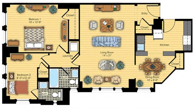 Kennedy Warren Apartment Floor Plans | Apartments in Woodley Park DC