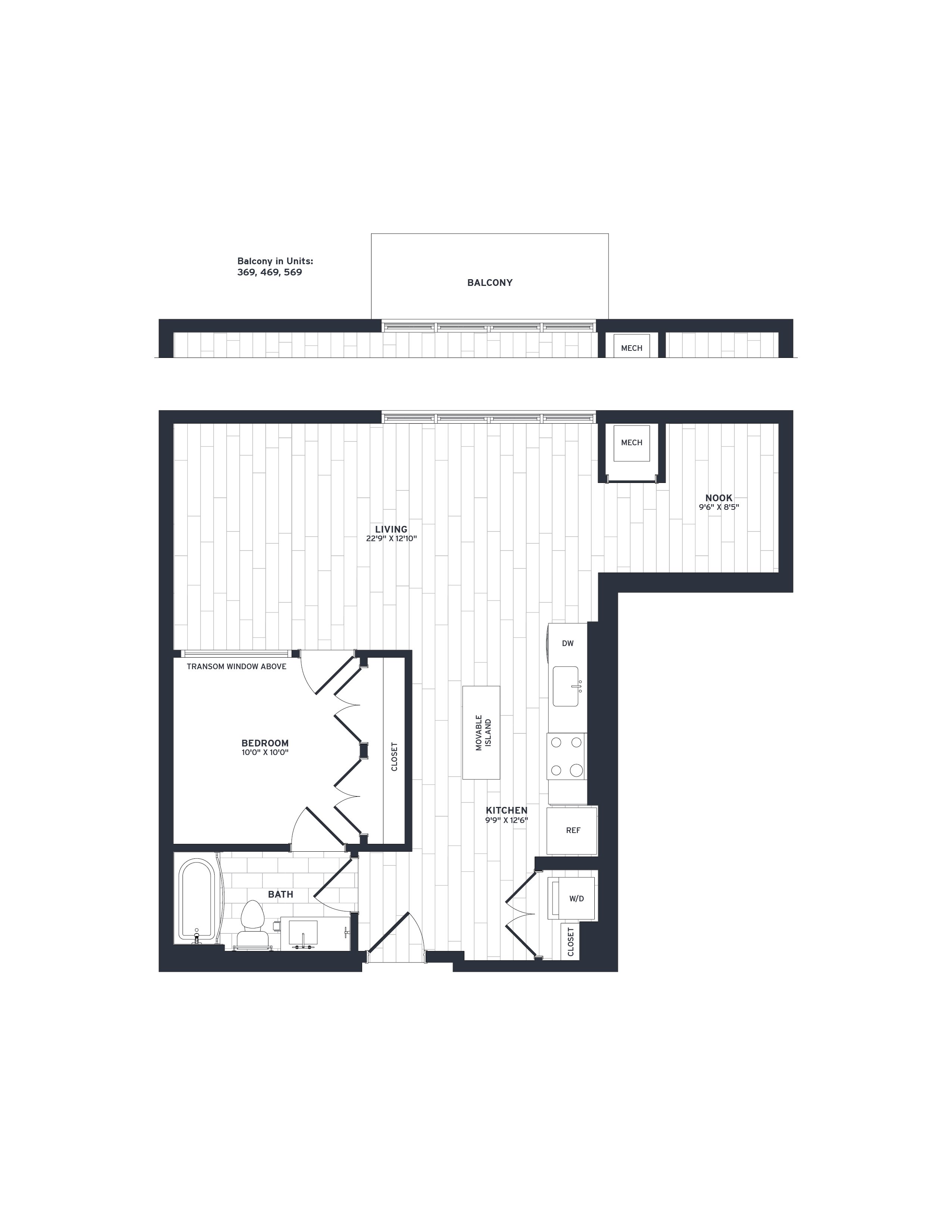 Floor Plan Image of Apartment Apt 369