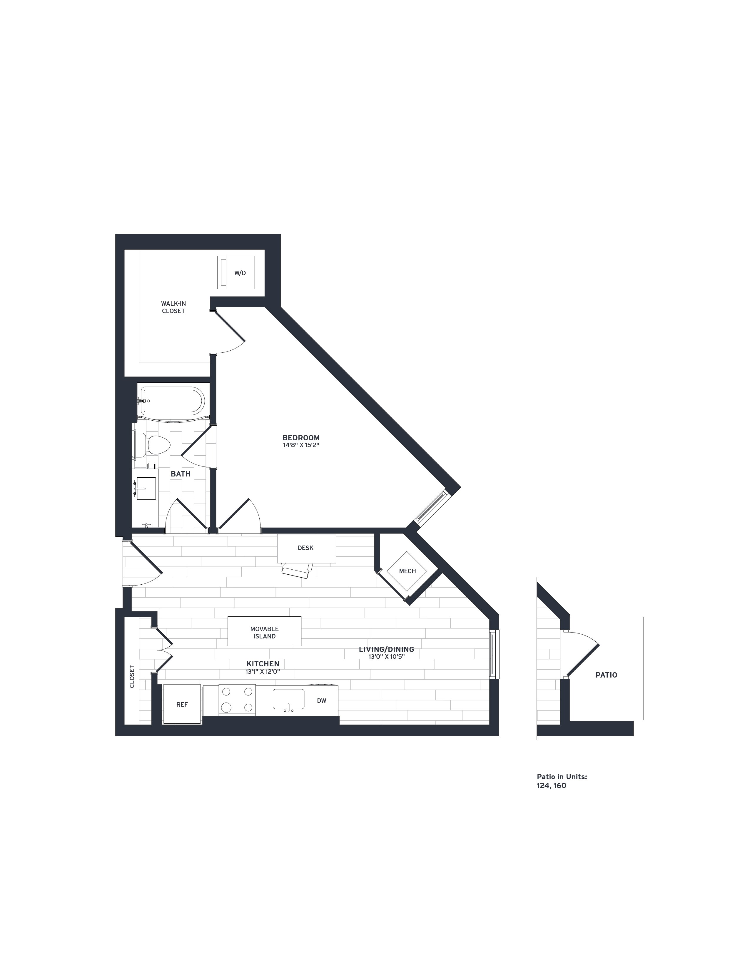 Floor Plan Image of Apartment Apt 210