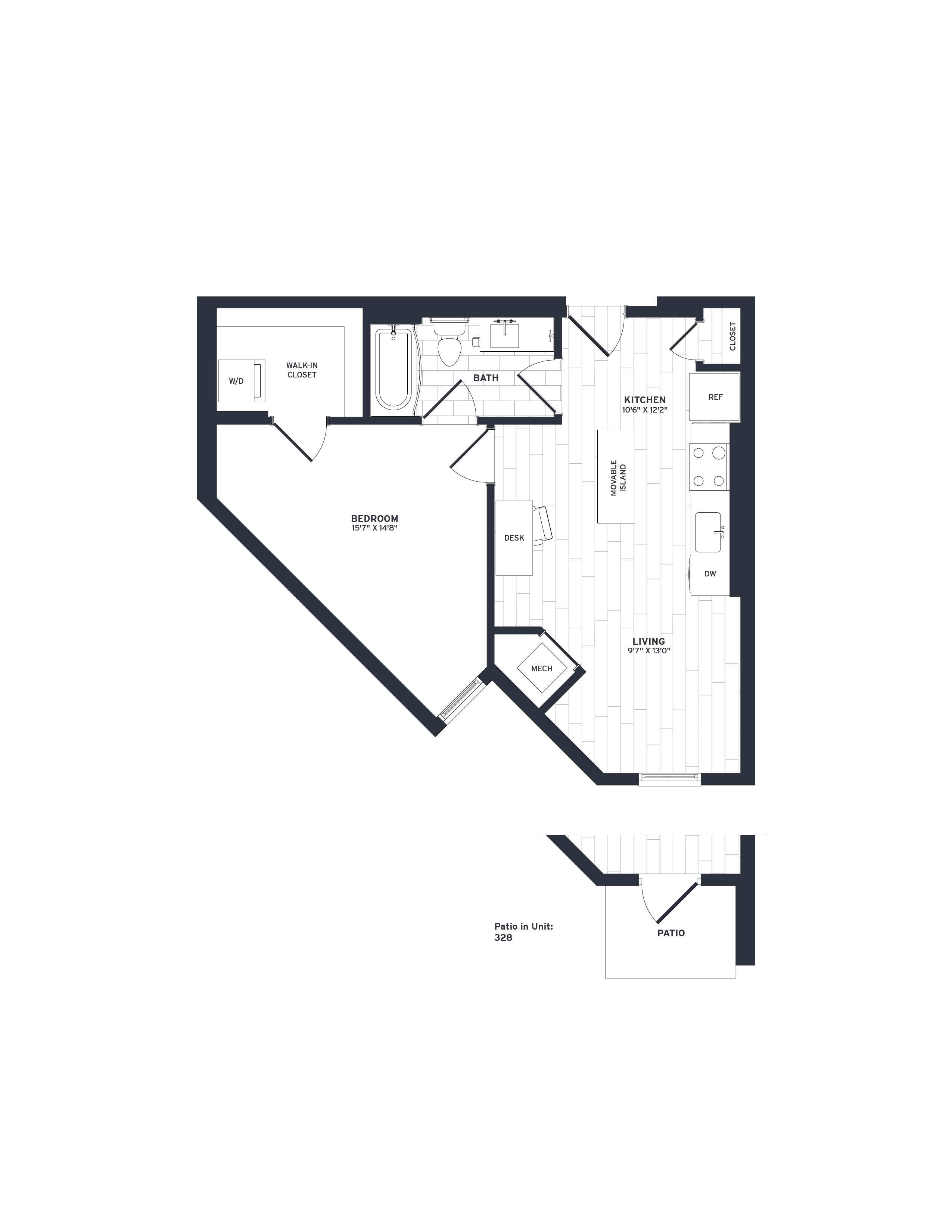 Floor Plan Image of Apartment Apt 528
