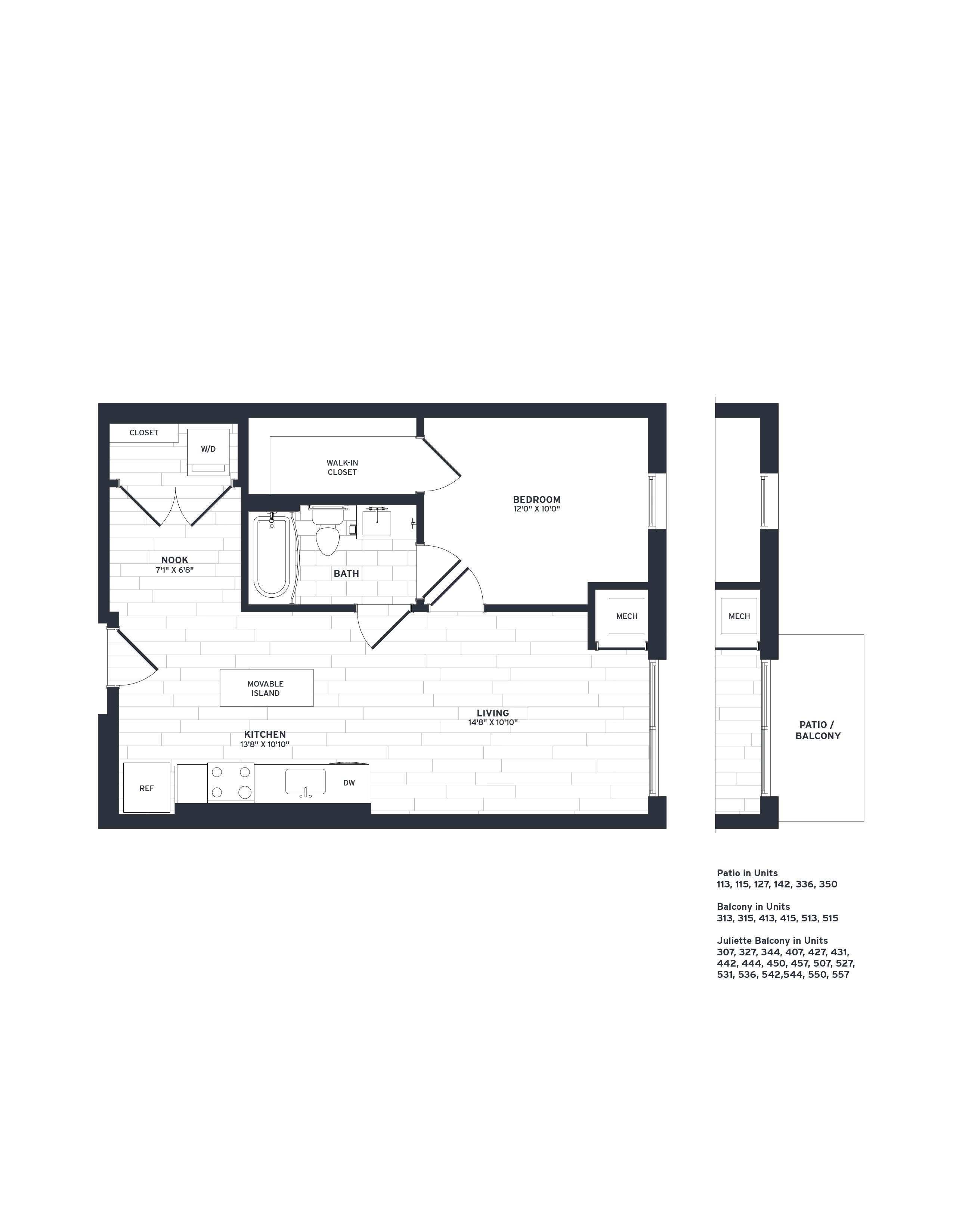 Floor Plan Image of Apartment Apt 273
