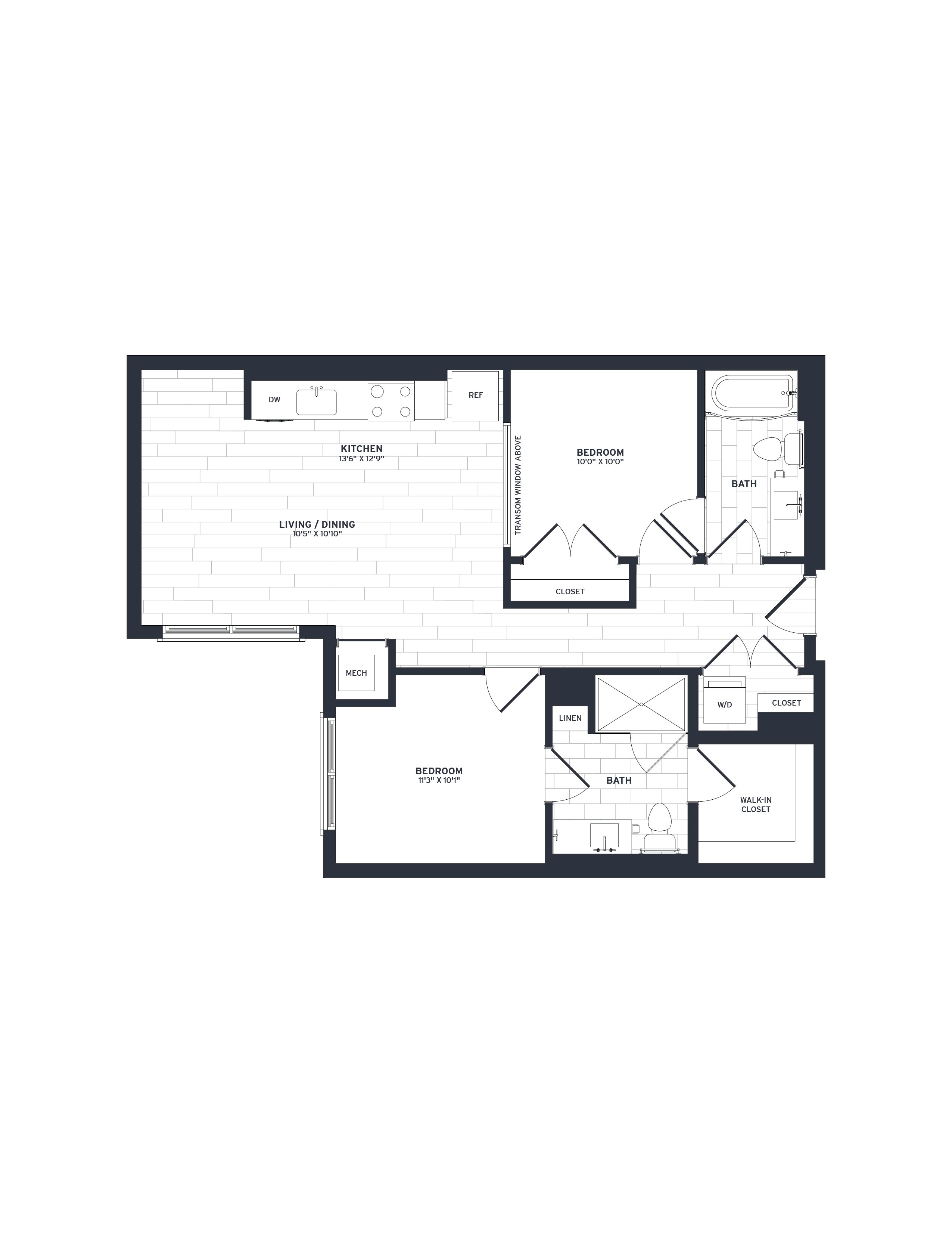 Floor Plan Image of Apartment Apt 202