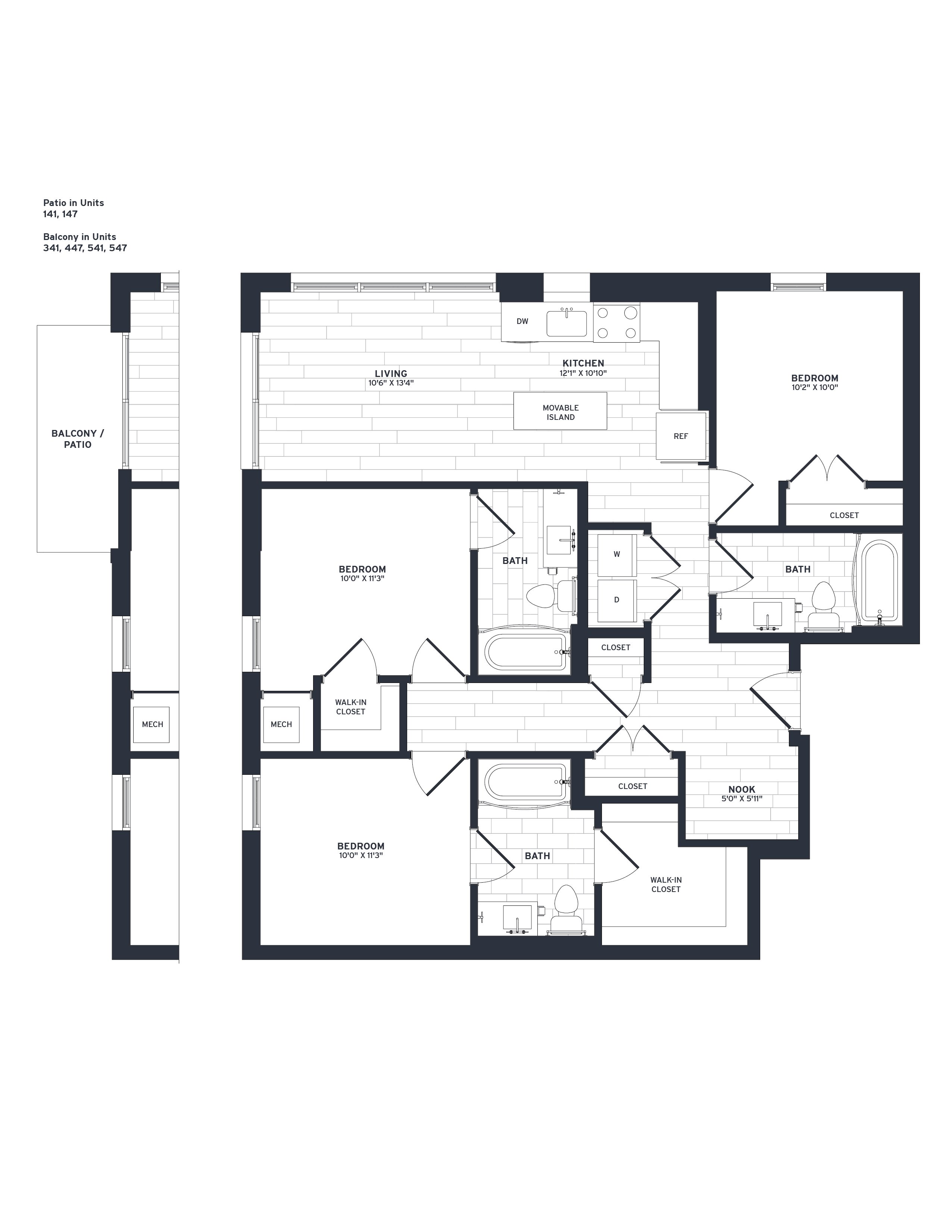 Floor Plan Image of Apartment Apt 241