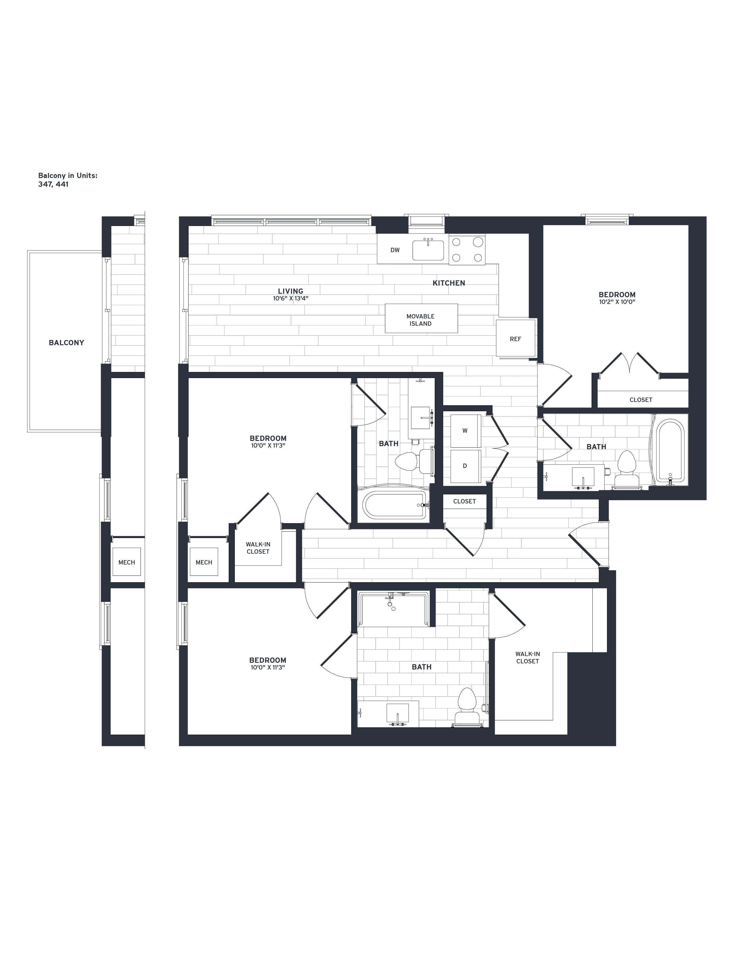 Floor Plan Image of Apartment Apt 147