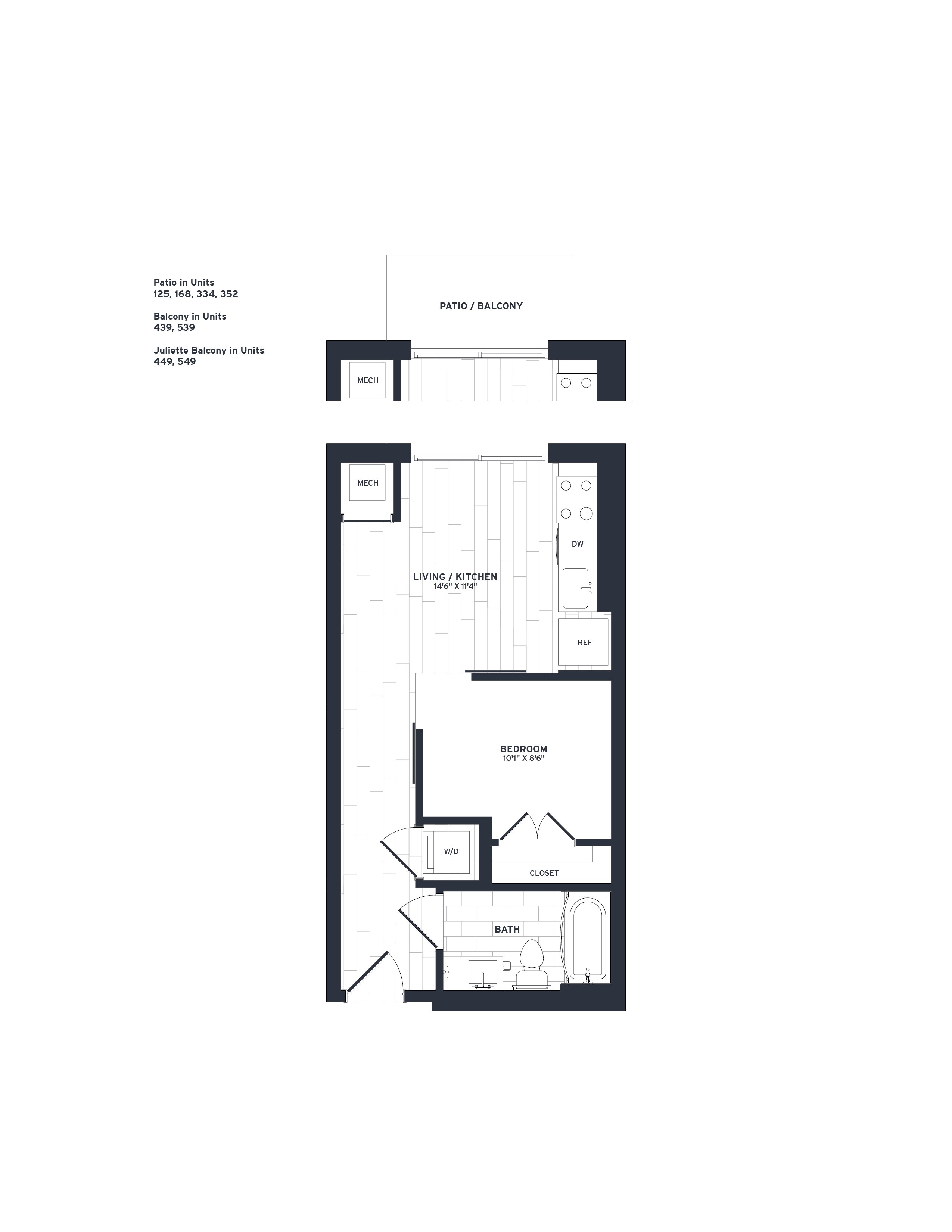 Floor Plan Image of Apartment Apt 352