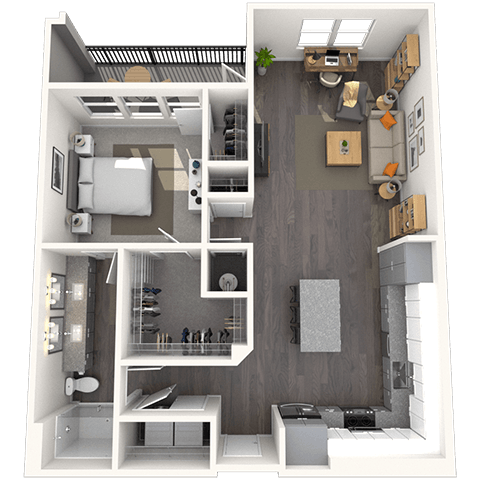A4.1 1x1 944-946 SF floor plan