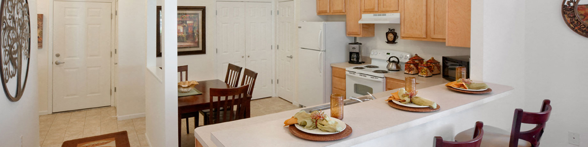 2 Bed Single Story Apartment Rental Floor Plans in Brunswick Township