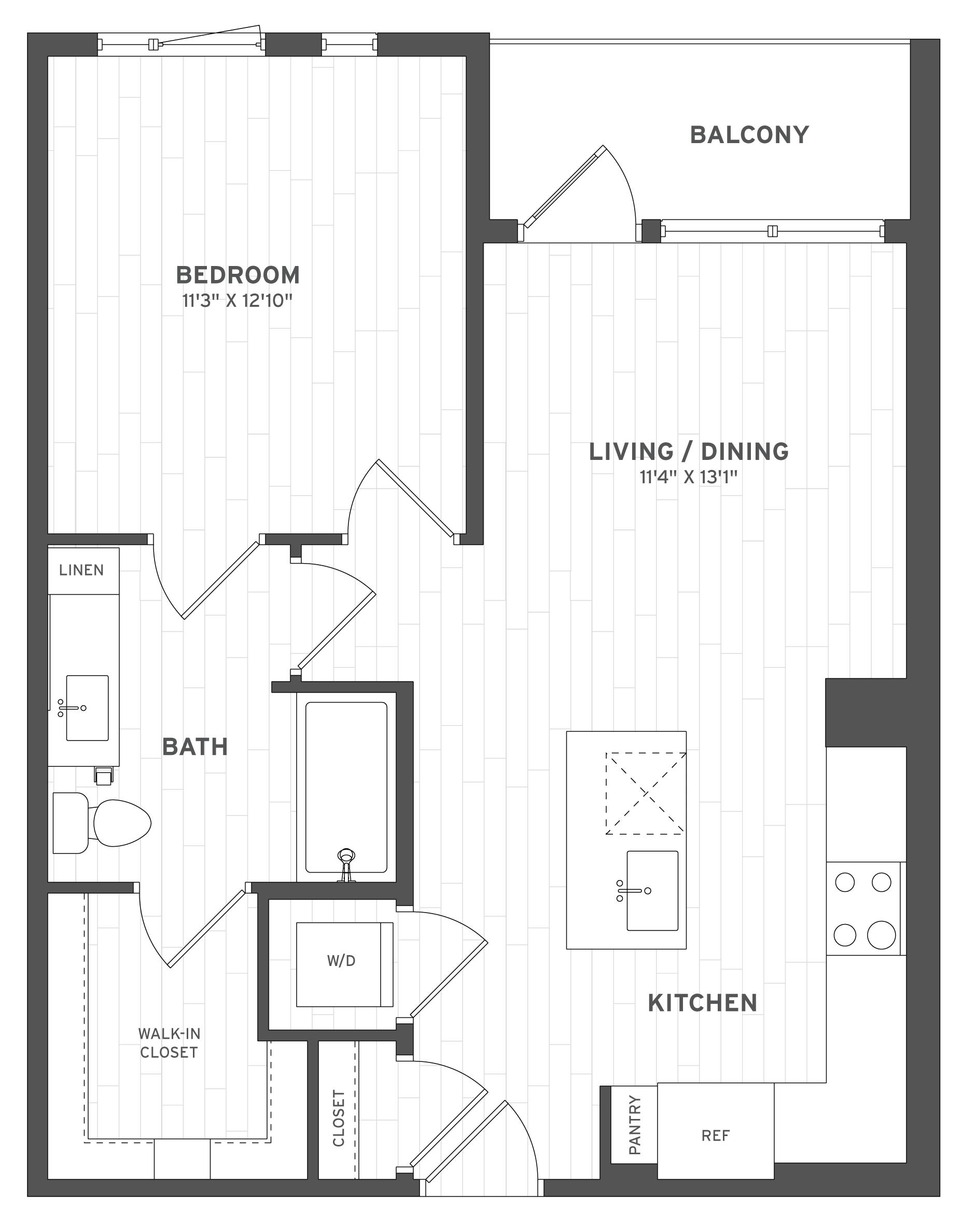 Floor Plan Image of Apartment Apt B-215