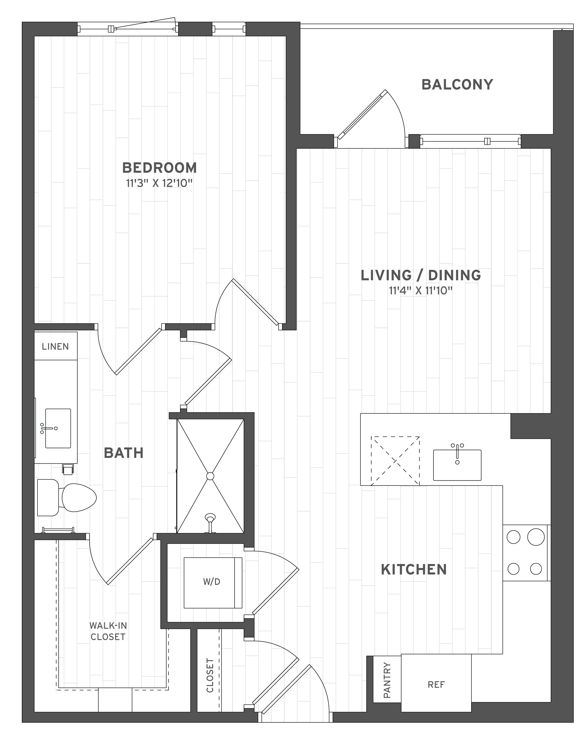 Floor Plan Image of Apartment Apt A-319