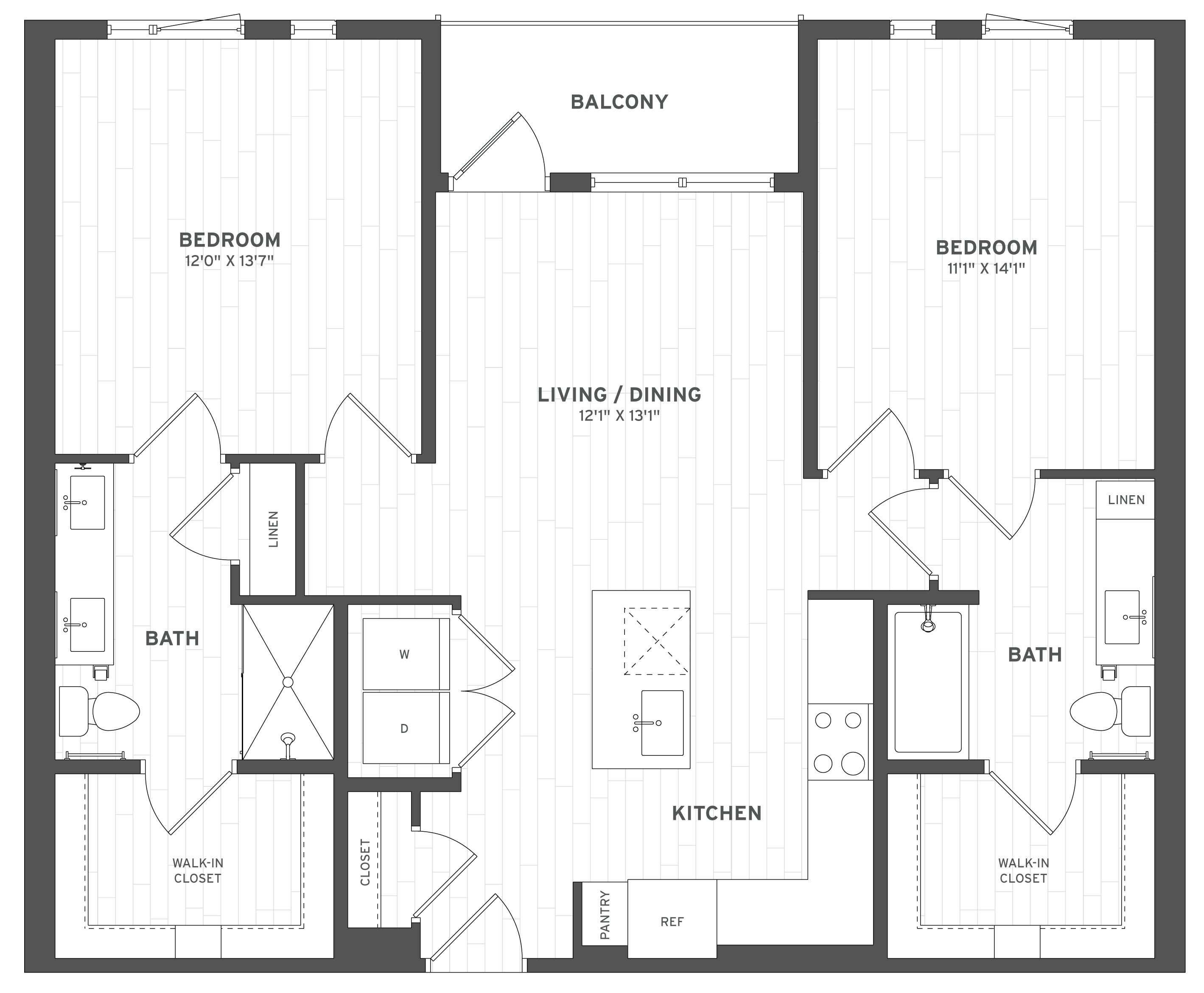 Floor Plan Image of Apartment Apt A-403