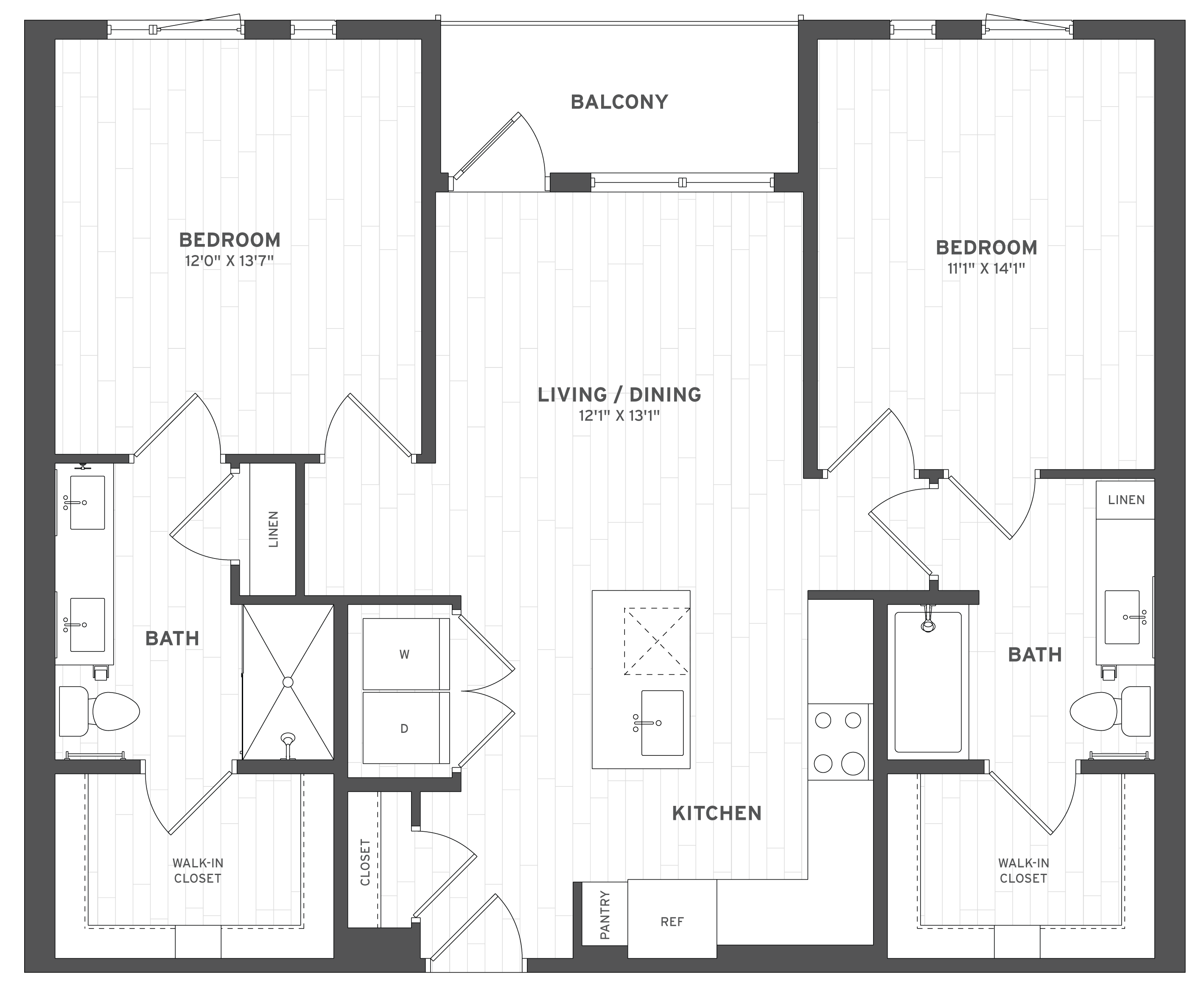 Floor Plan Image of Apartment Apt B-330