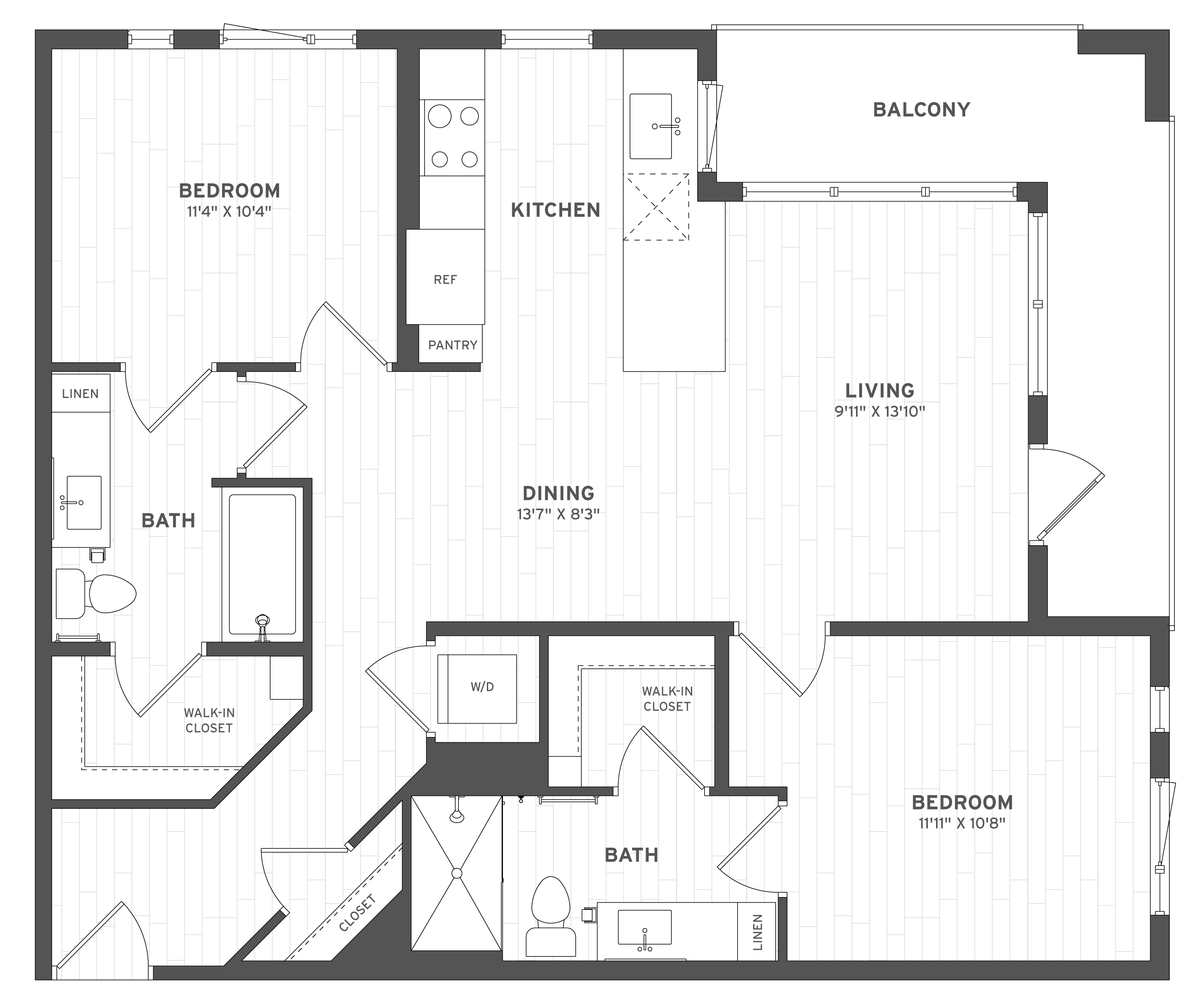 Floor Plan Image of Apartment Apt A-233