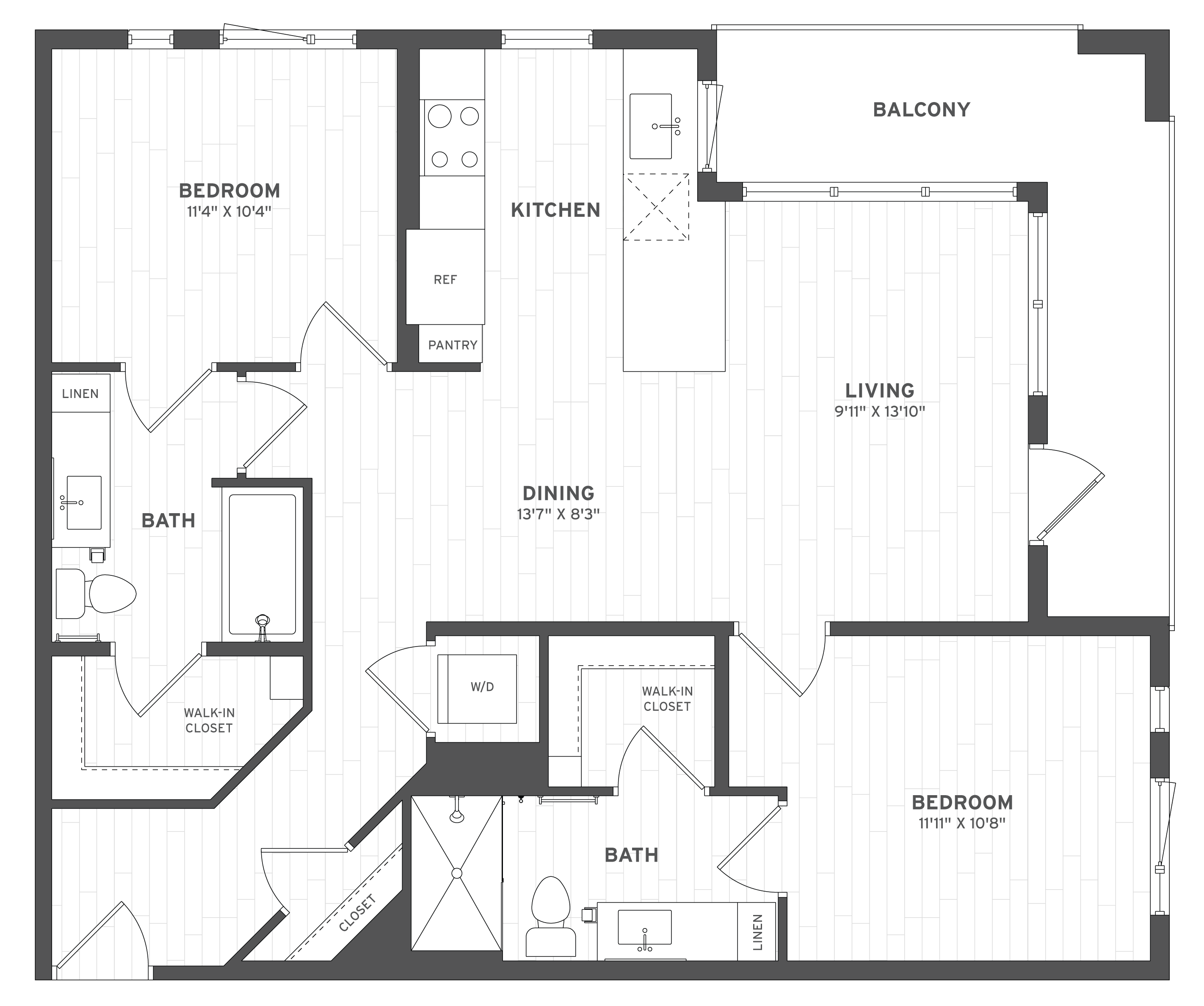 Floor Plan Image of Apartment Apt B-535